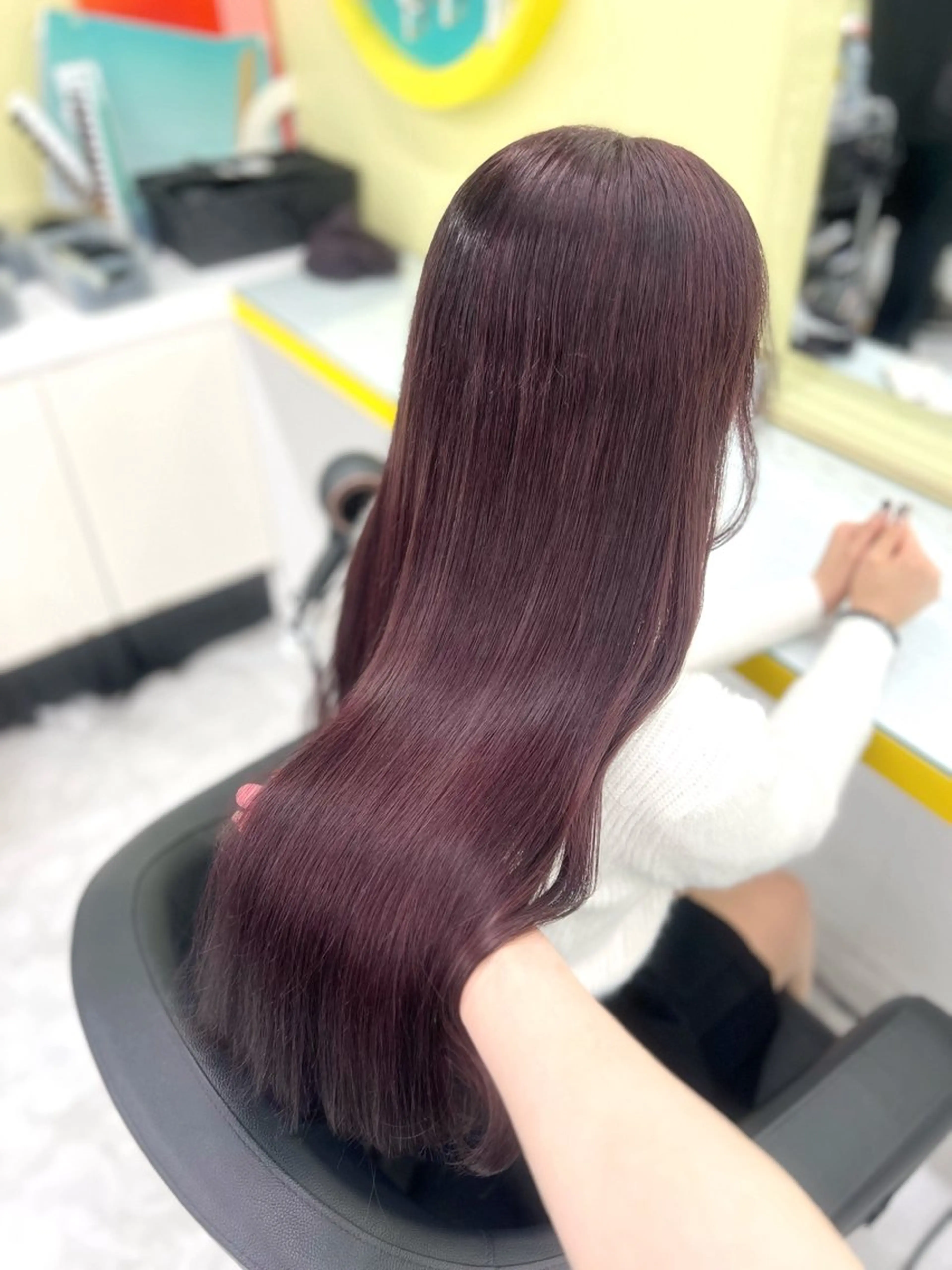 ロング カラー ブリーチ エクステモデル 募集💖まなみのヘアスタイル