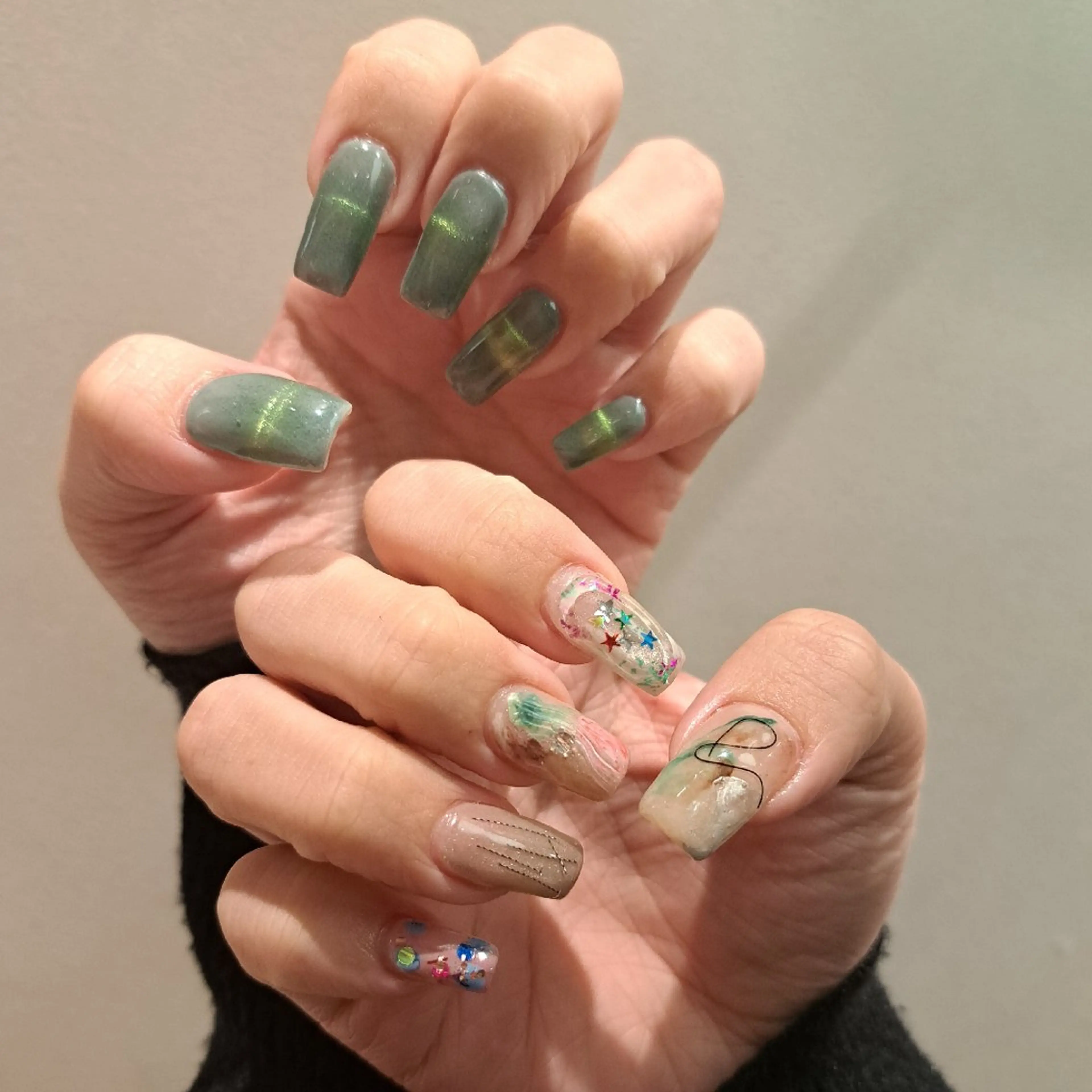 ネイル アートネイル ジェルネイル マグネットネイル 持ち込み Nail mood /アートし放題のネイルデザイン
