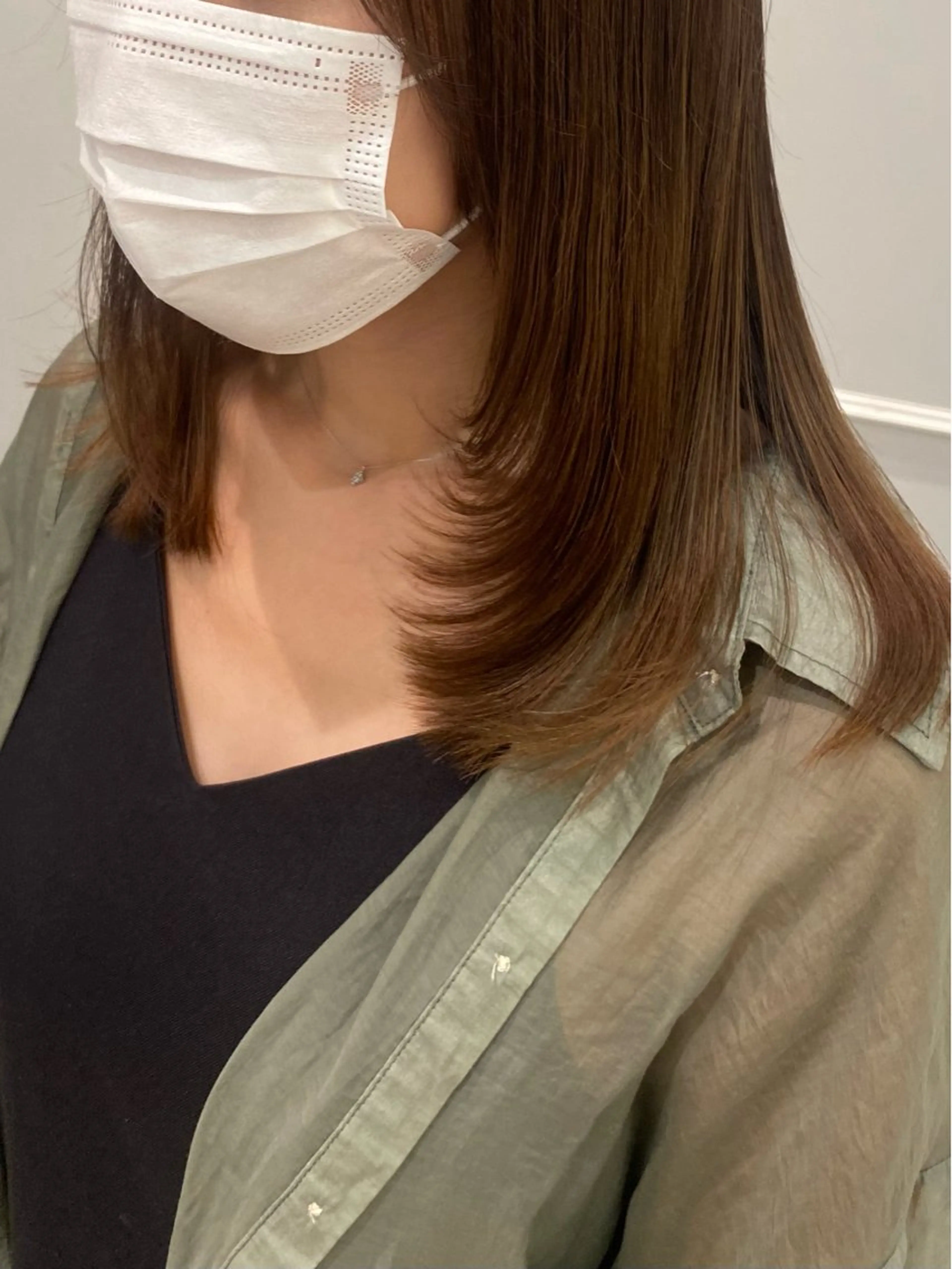 セミロング 韓国ヘア🍒渡辺 咲🍒のヘアスタイル