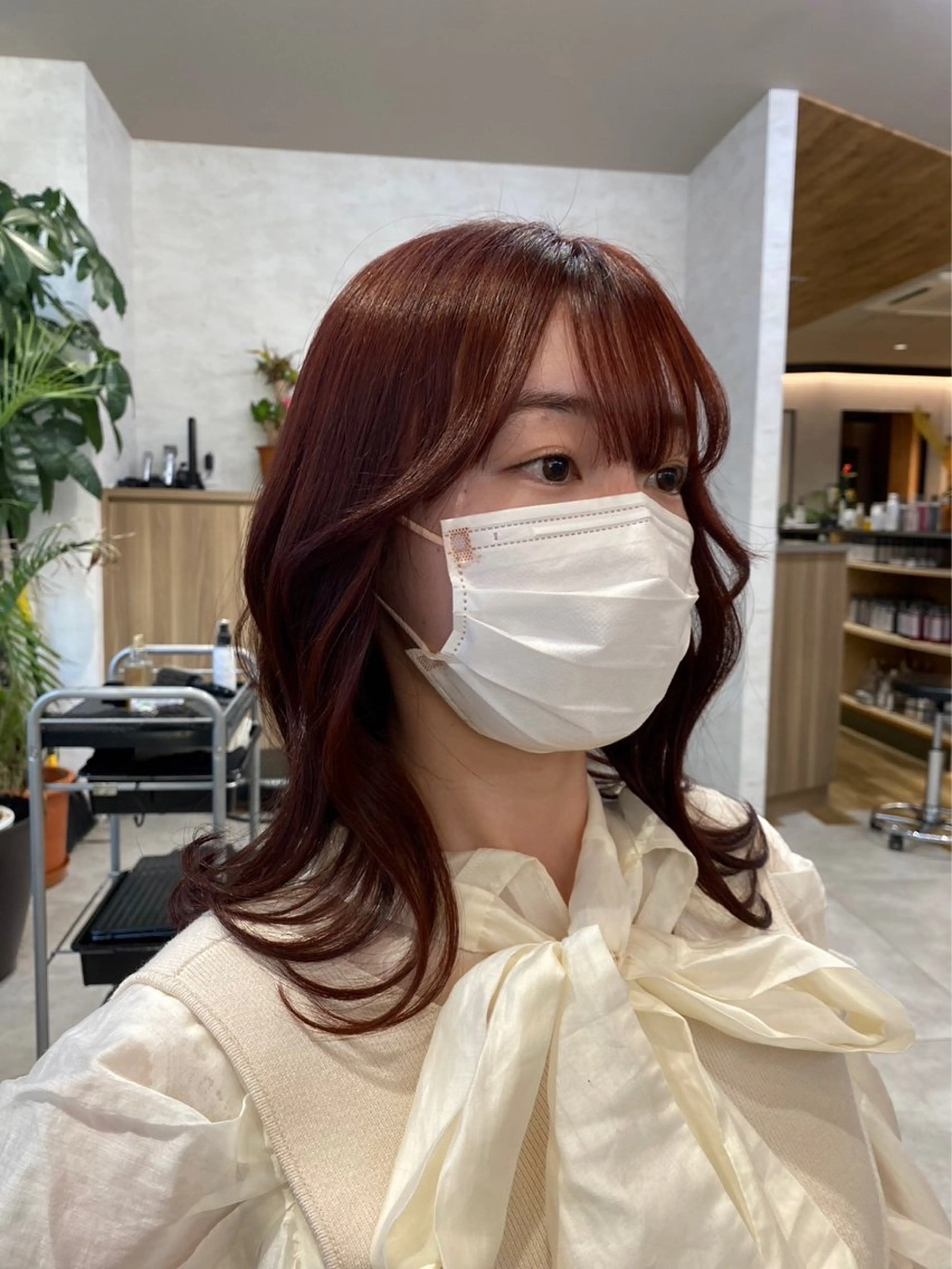 ミディアム くびれヘア ノザワ シュウのヘアスタイル