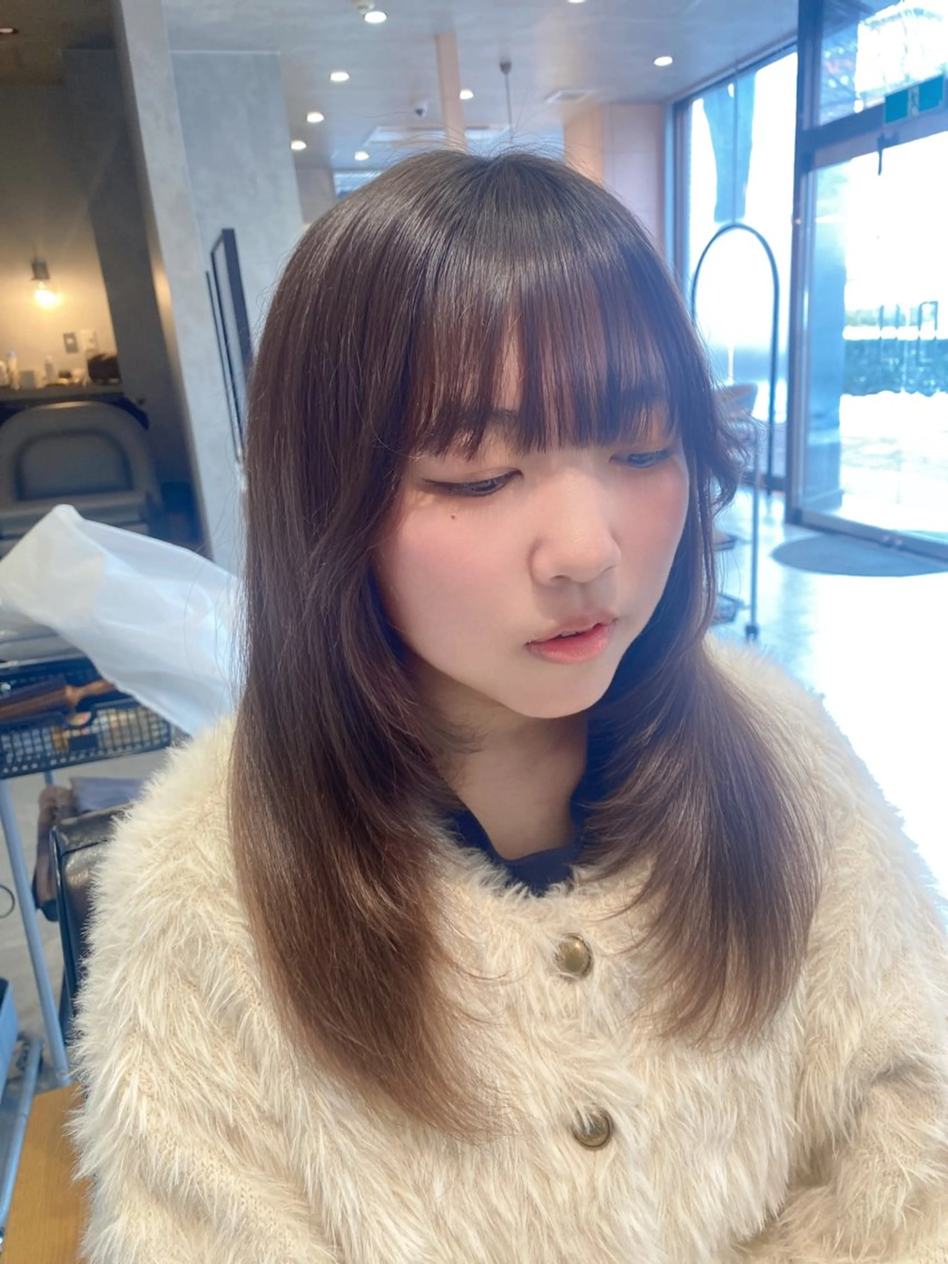 ミディアム レイヤーカット 佐藤 生基のヘアスタイル