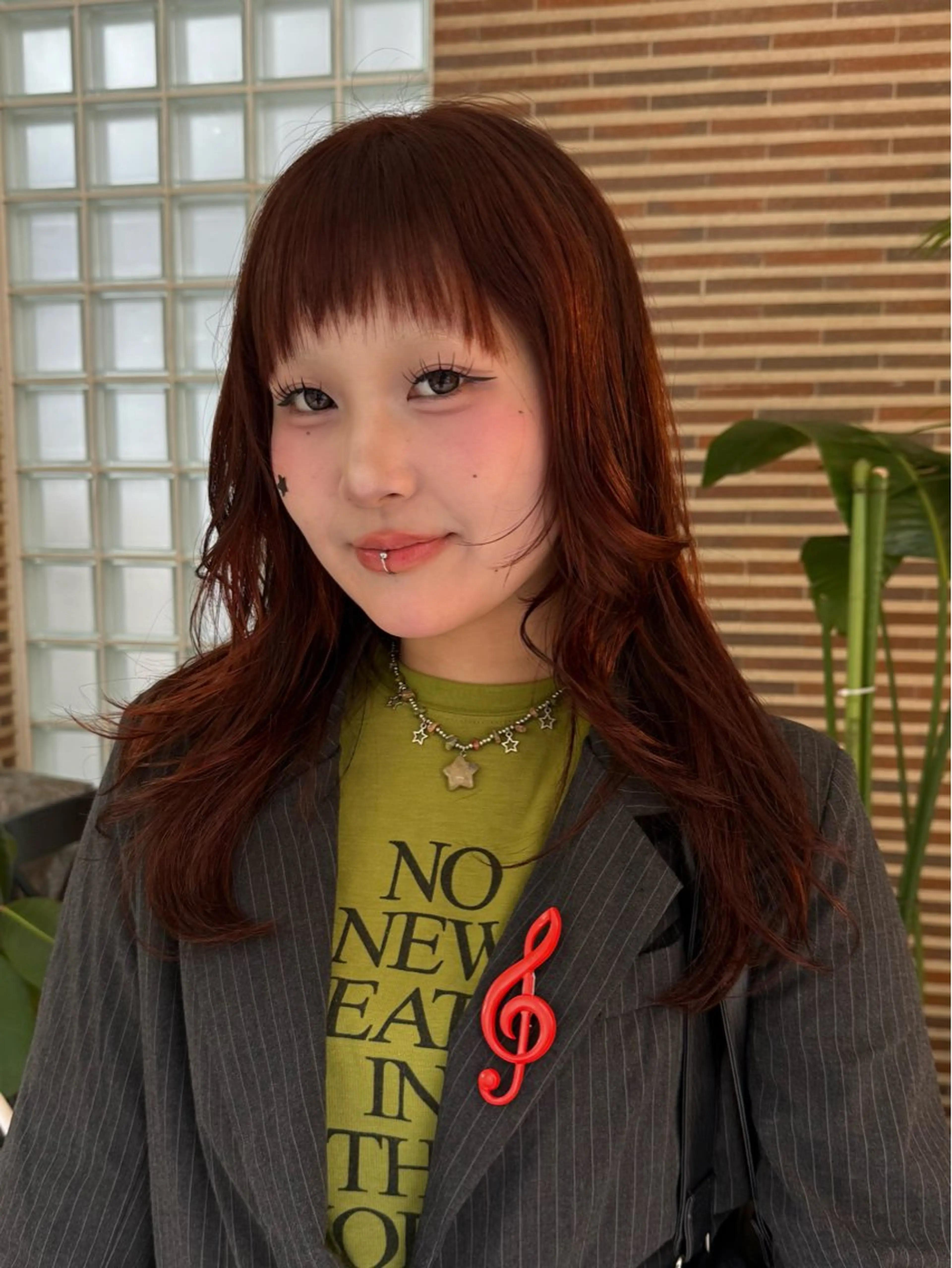 セミロング カラー ブリーチ ダブルカラー ブリーチなしカラー ヘアカラー Daisy🎀【福岡 美容室】chiakiのヘアスタイル