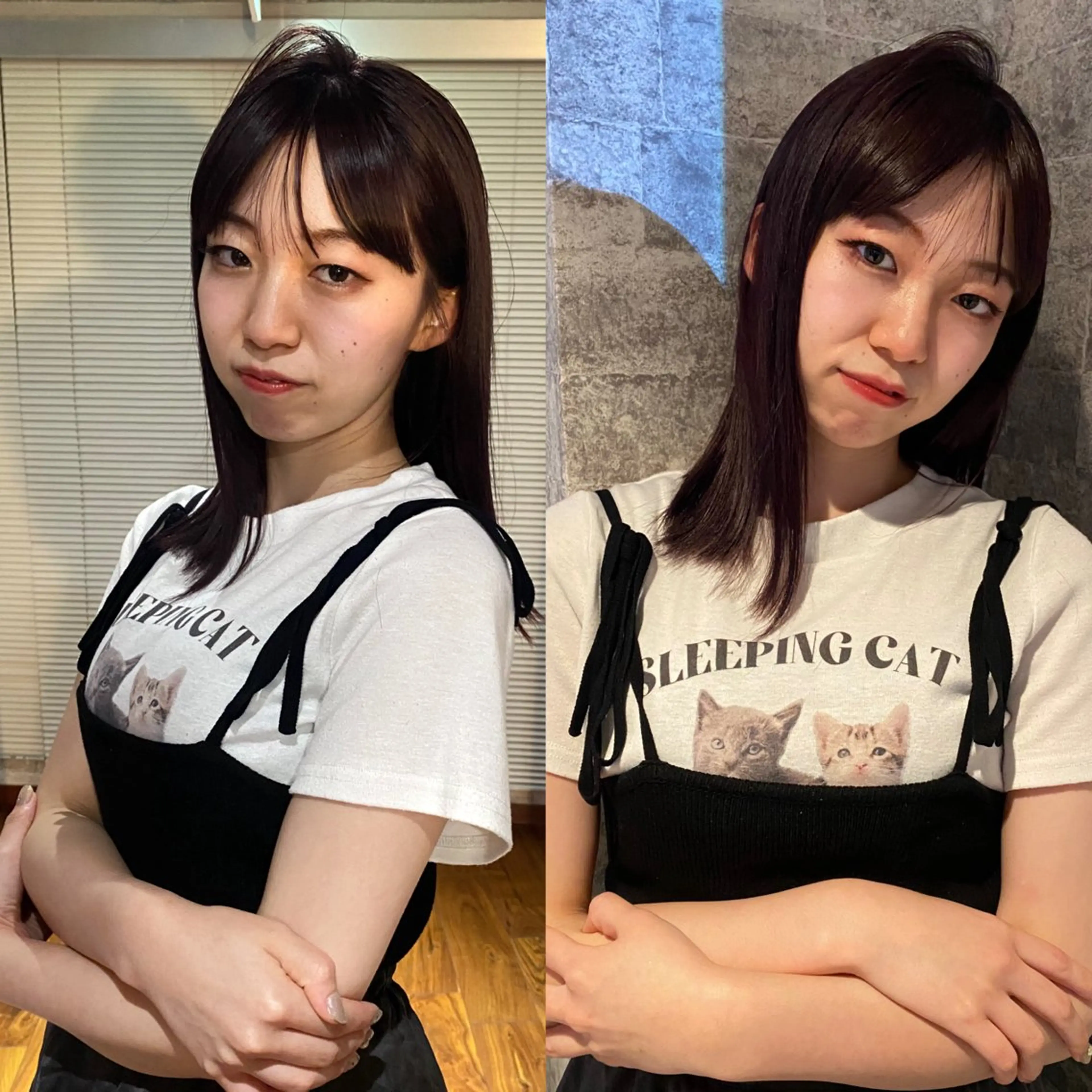 ミディアム カラー 似合わせカット カット ヘアカラー トリートメント mai / linoah˚✧のヘアスタイル