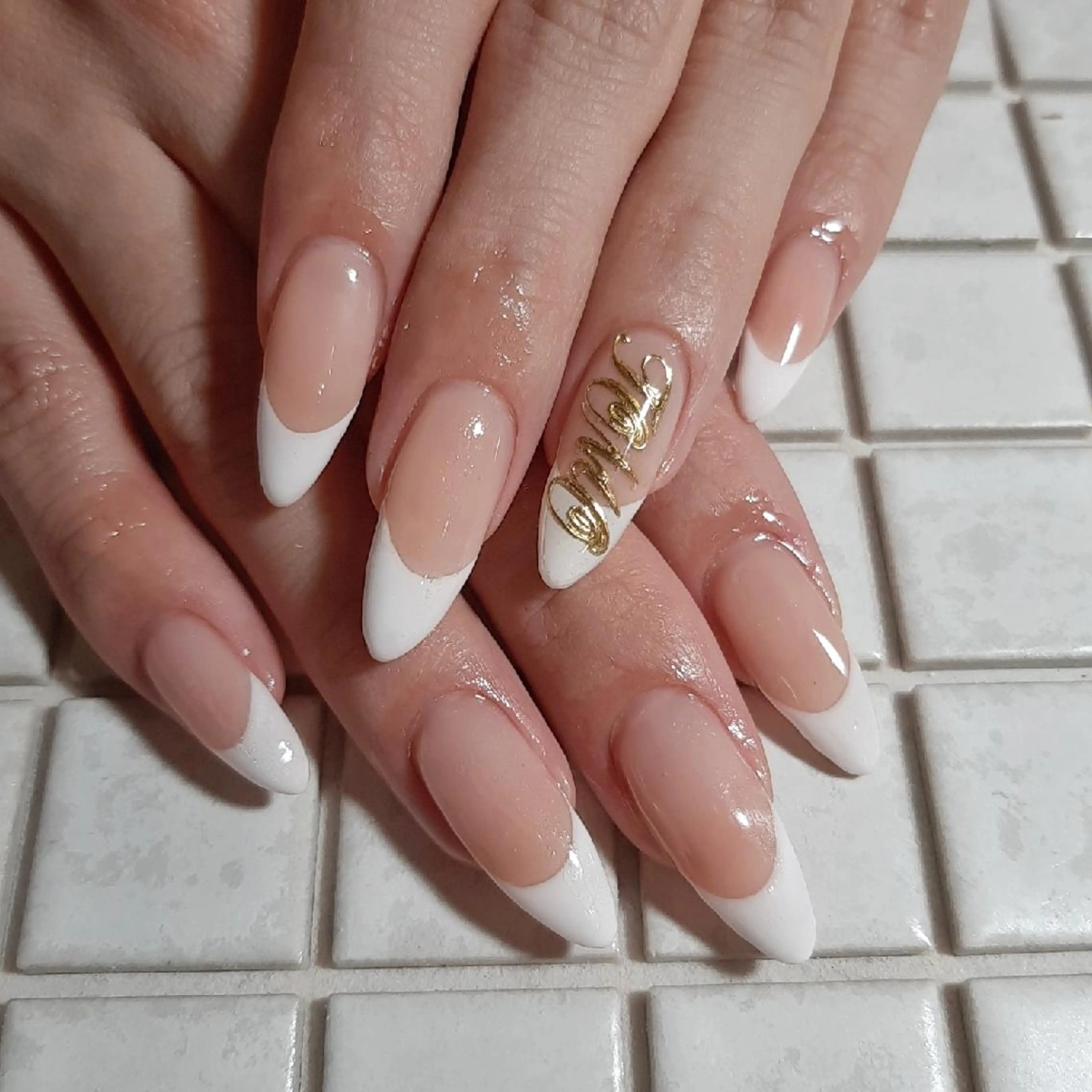 ネイル フレンチネイル シンプルネイル ハンドネイル private salon mieのネイルデザイン