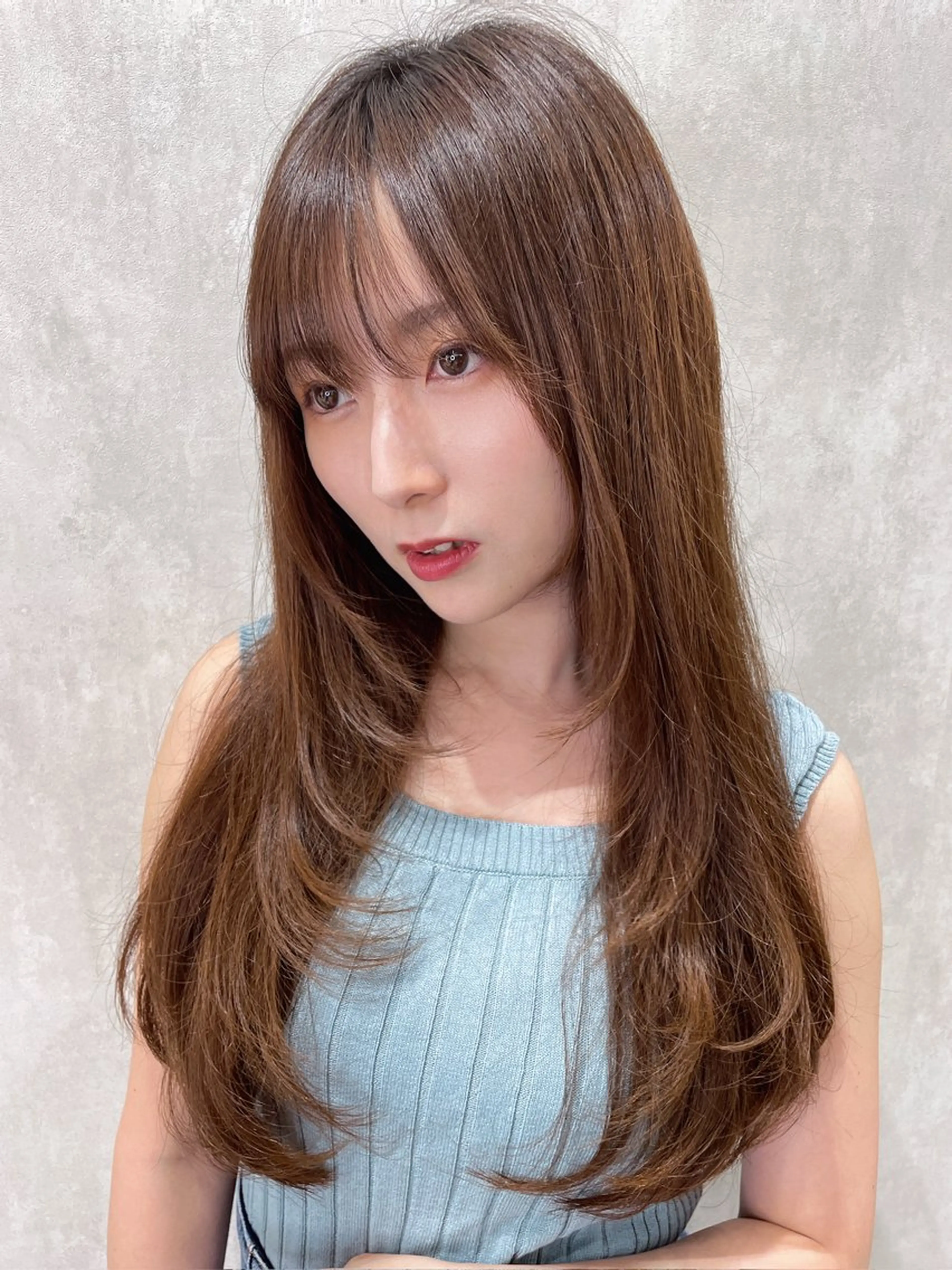 ロング 池袋/韓国/レイヤー 髪質改善/村上けいとのヘアスタイル