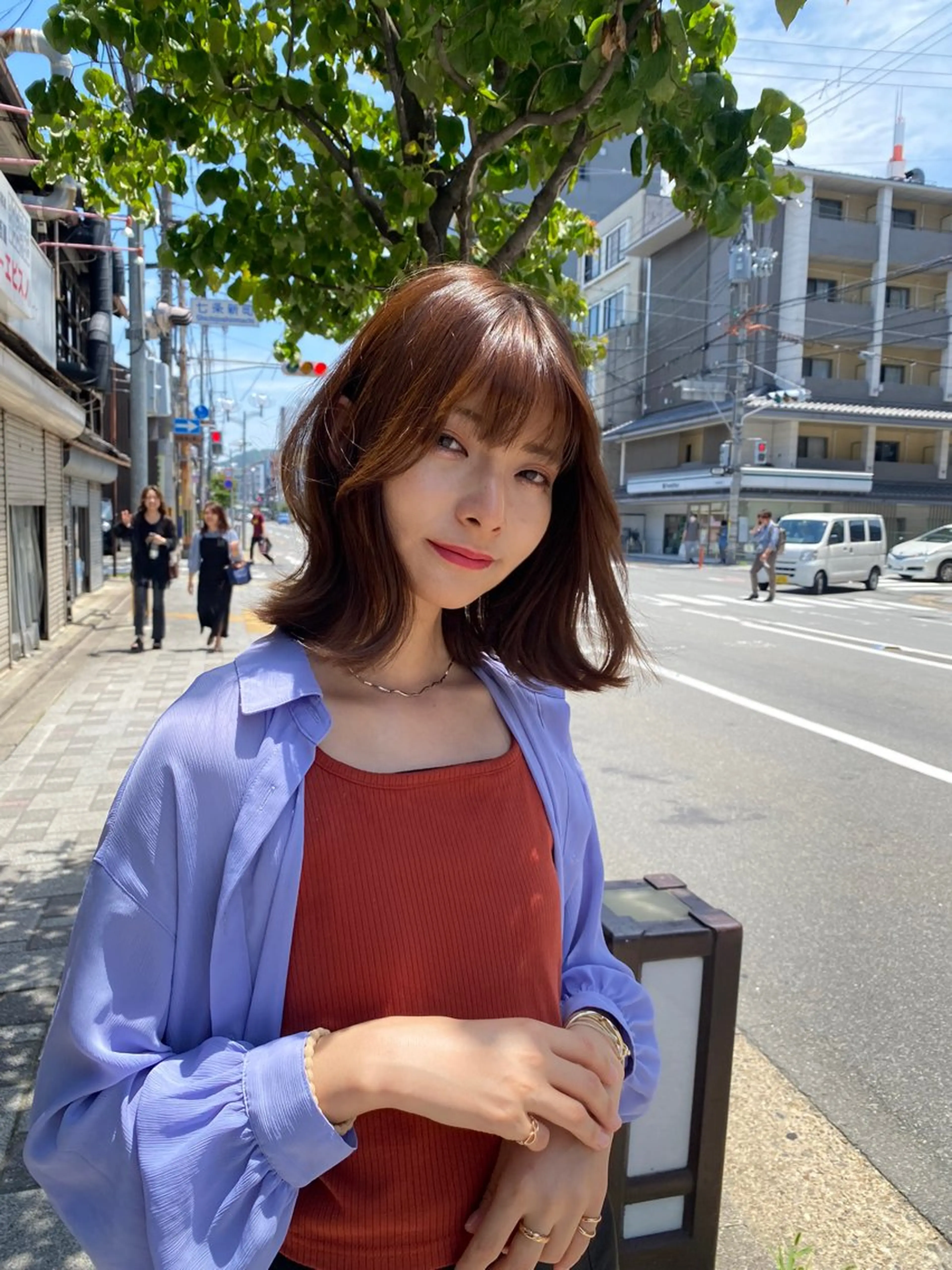 ミディアム カラー ベージュカラー グレージュ オリーブベージュ オリーブカラー オリーブグレージュ レイヤー/艶カラー /韓国ヘア/高松のヘアスタイル