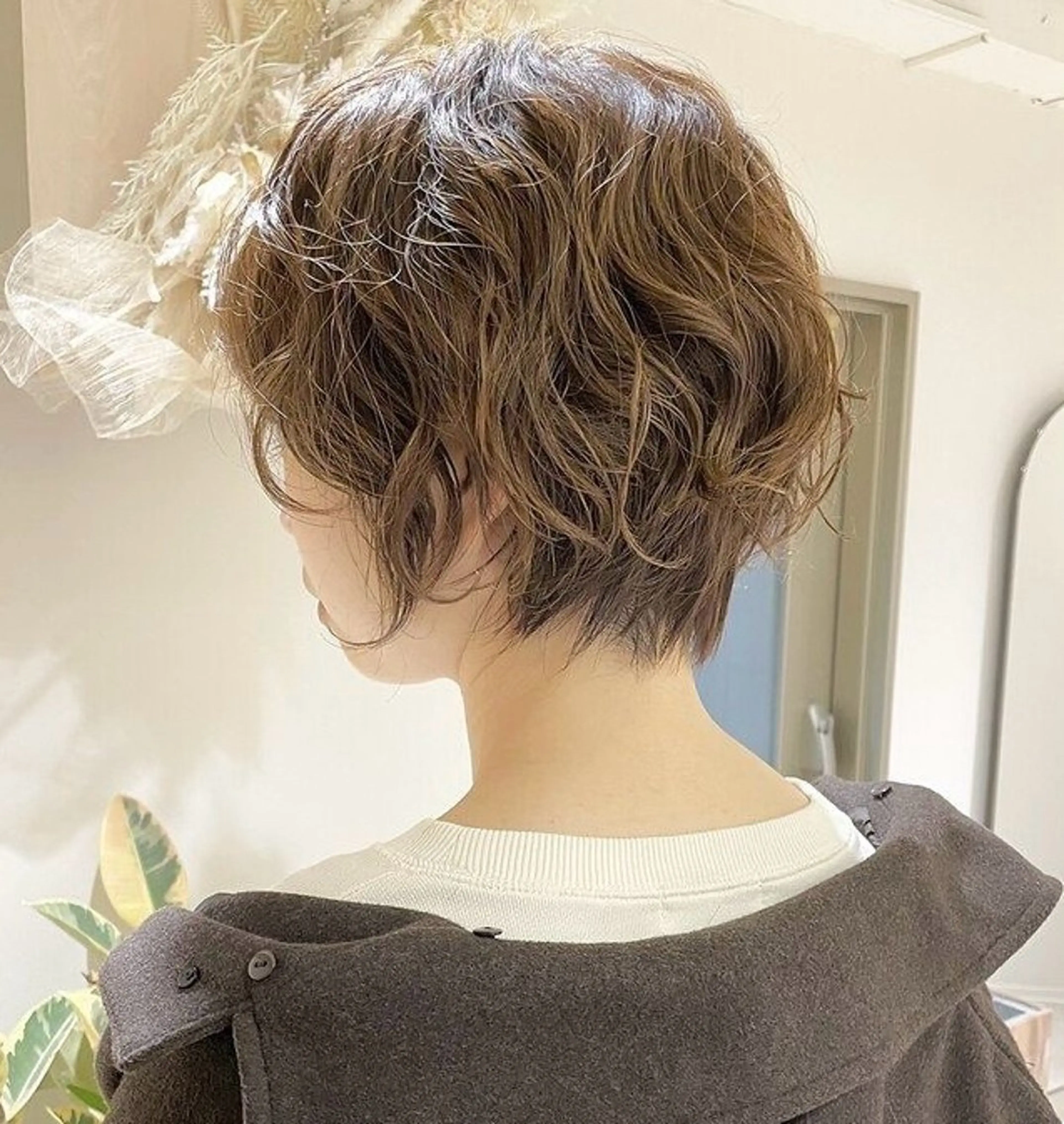ショート パーマ ショートヘア ショート✂️ 無料カット🔥すかいのヘアスタイル