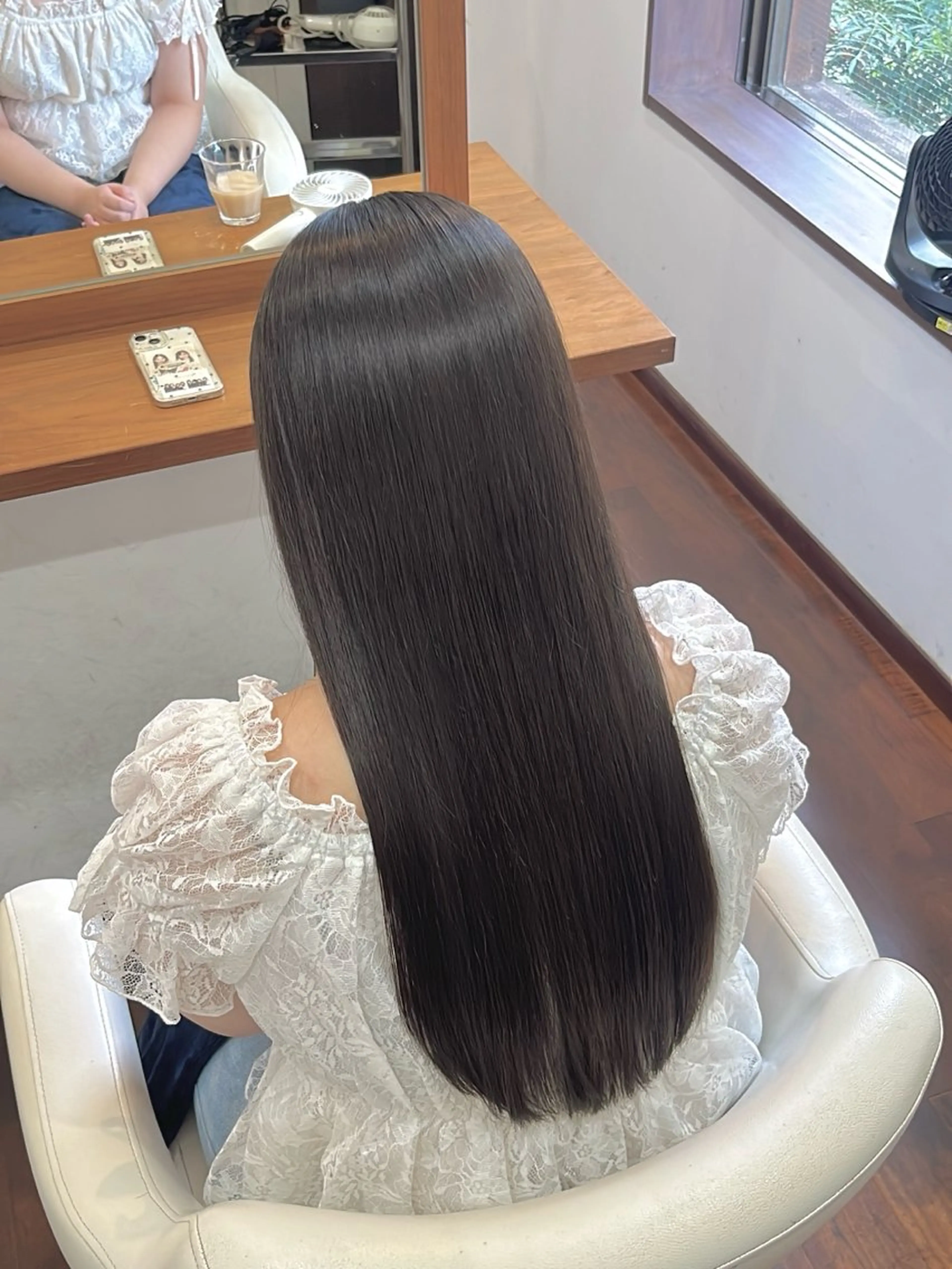 ロング 髪質改善 カット 縮毛矯正 オートクチュールランコントレ西京極店所属・今在家 玲【艶髪スト レート/メンズ特化】のヘアスタイル