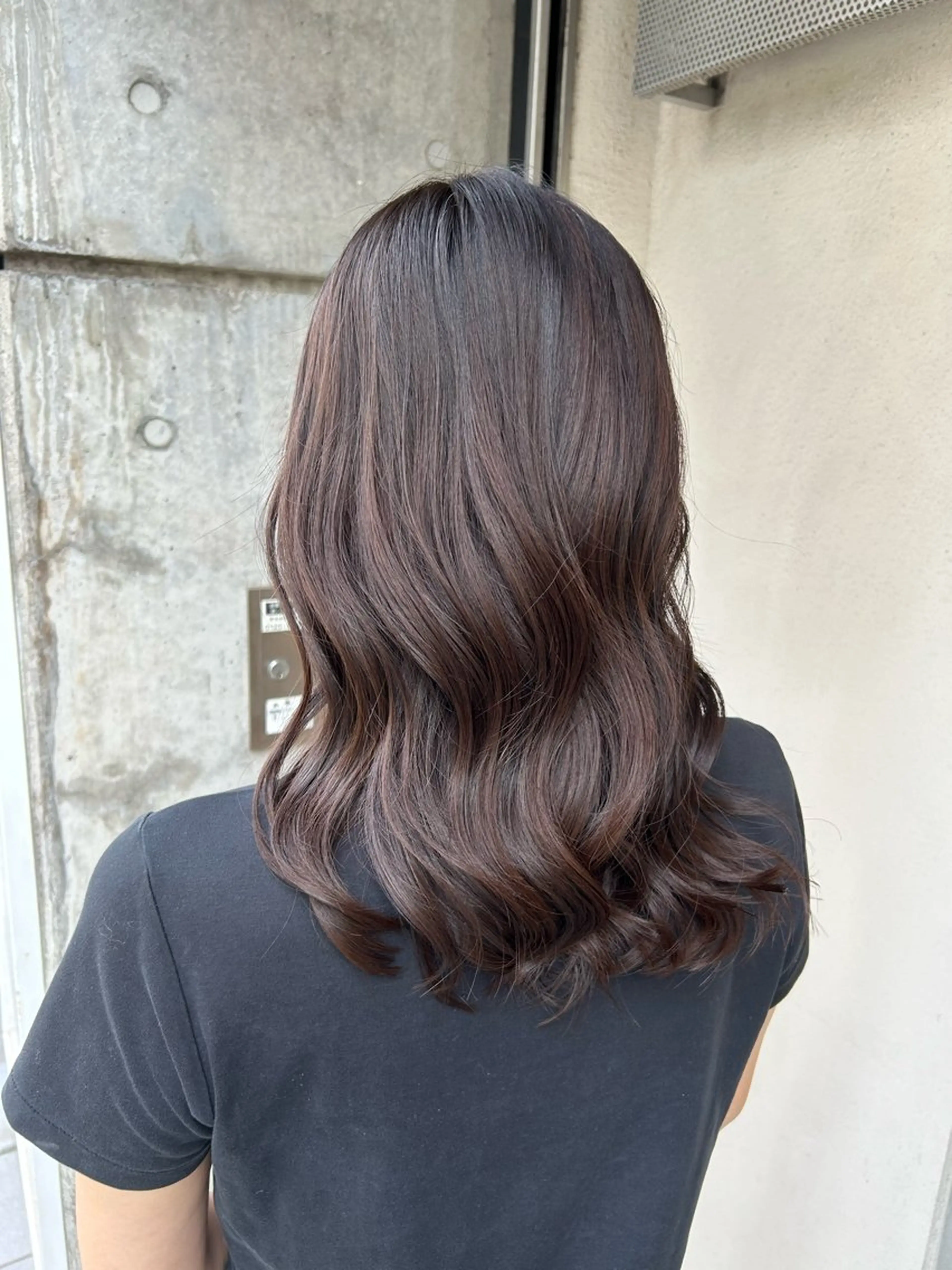 セミロング カット ヘアカラー トリートメント 💎久米川 東村山 BASSAサトウ💎のヘアスタイル