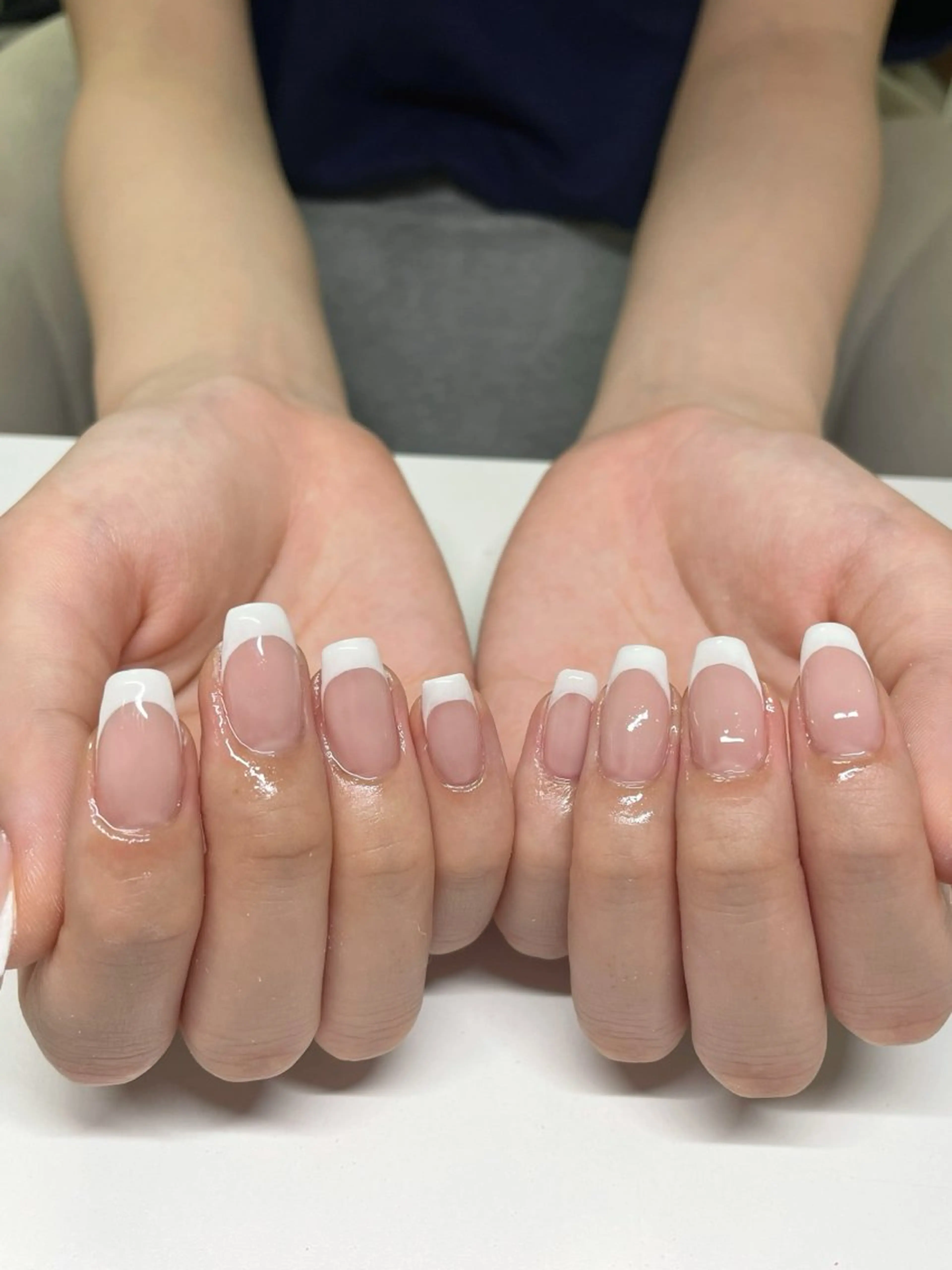 カラーグラデーションorフレンチ＋ドライケア(※オフあり)の写真