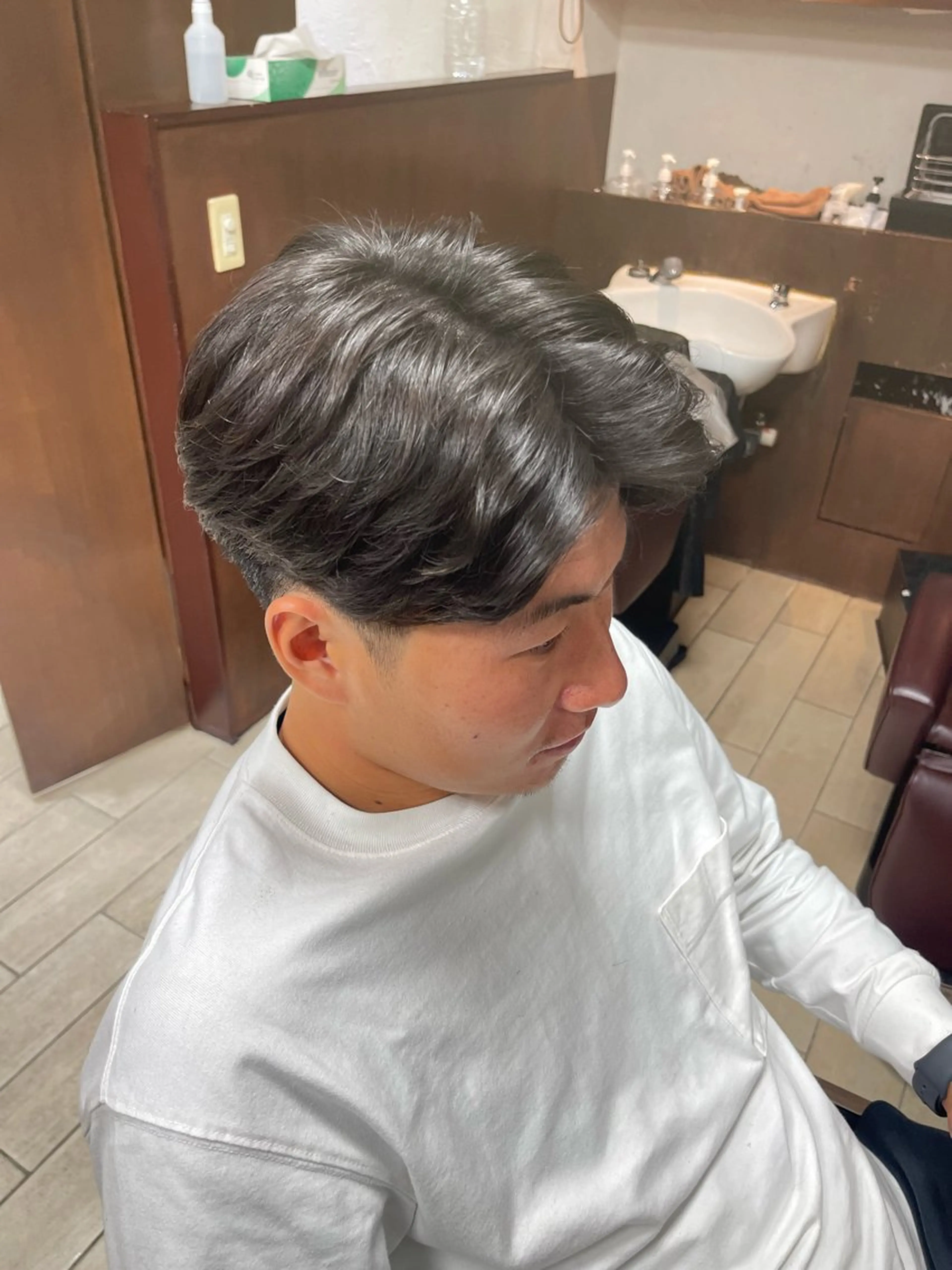 パーマ メンズ メンズパーマ 坂本 雄平のヘアスタイル