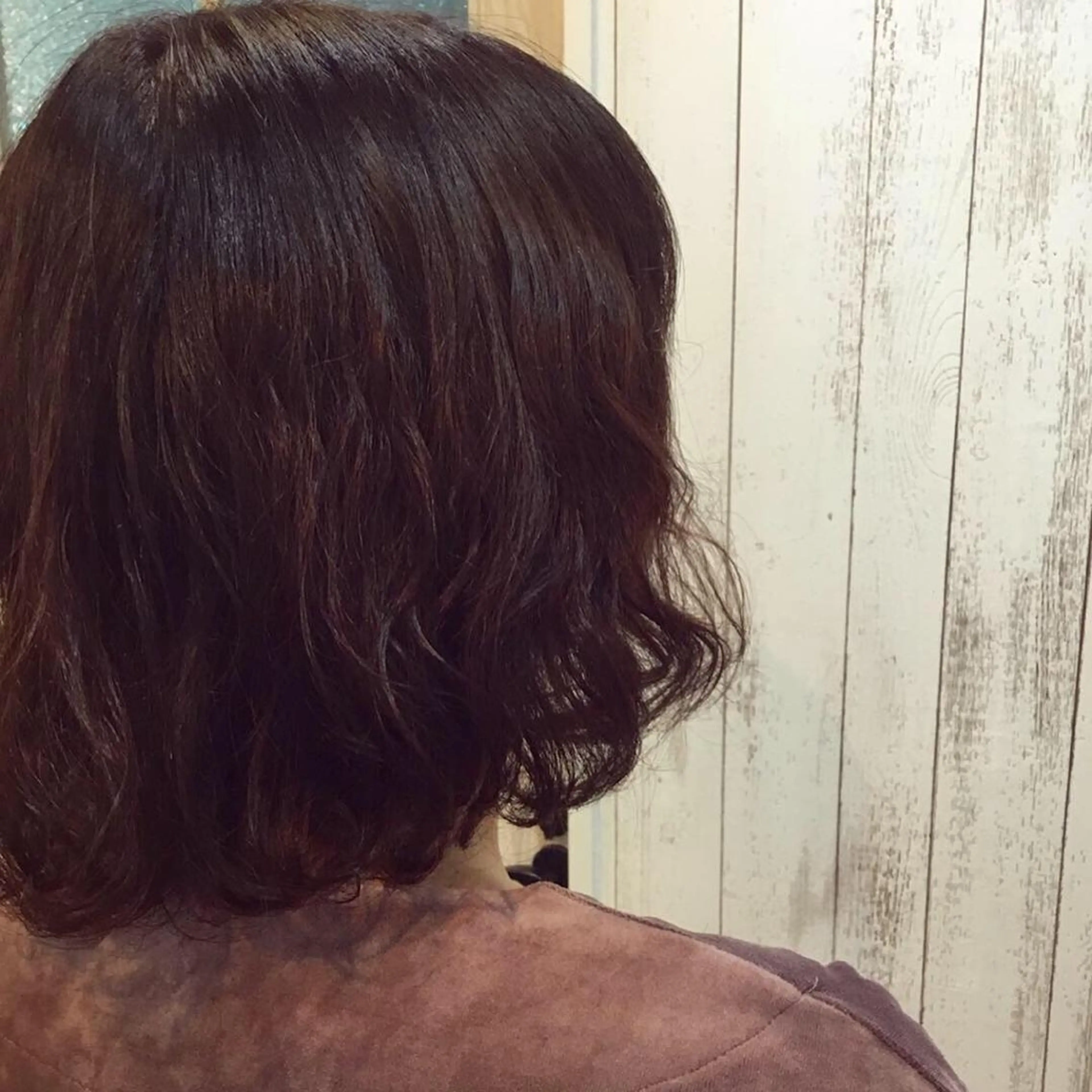 ミディアム カラー パーマ 金崎 新吾のヘアスタイル