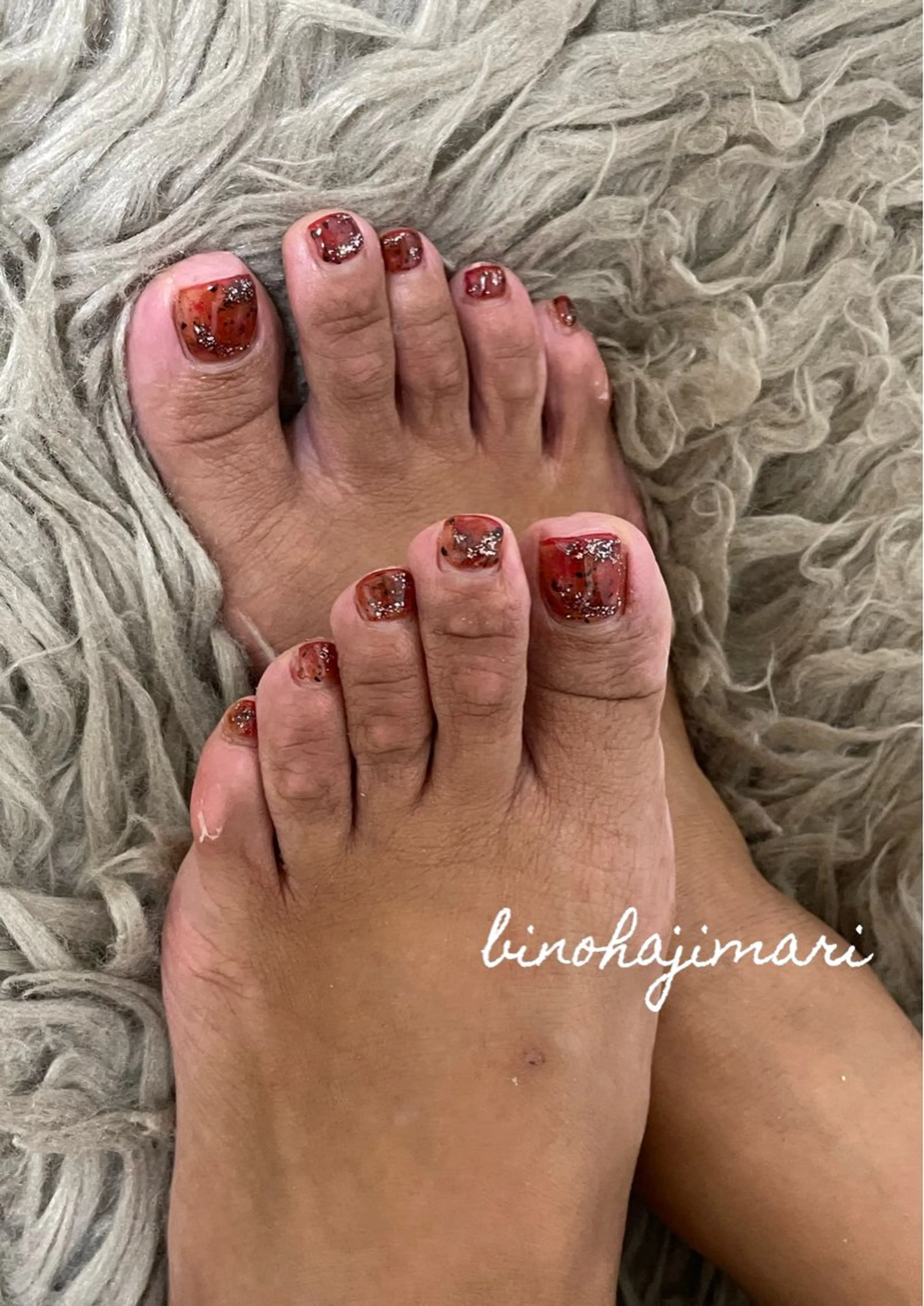 ネイル アートネイル フラッシュネイル フットネイル ラメ(グリッター) ニュアンスネイル ♡Bivi♡自爪に 優しいネイルサロンのネイルデザイン