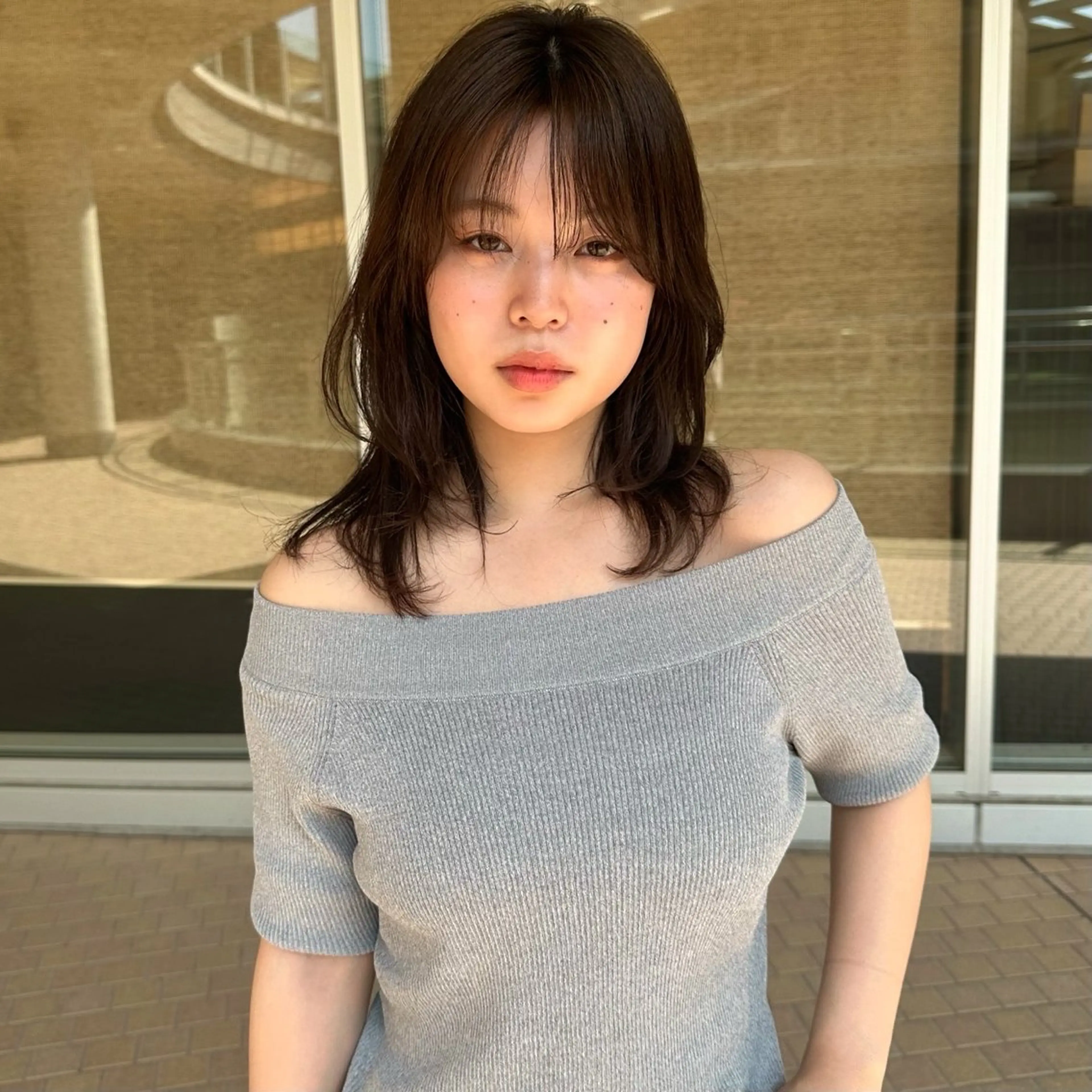 セミロング カラー K-two 谷町店所属・K-two谷町❄️ hinaのヘアスタイル