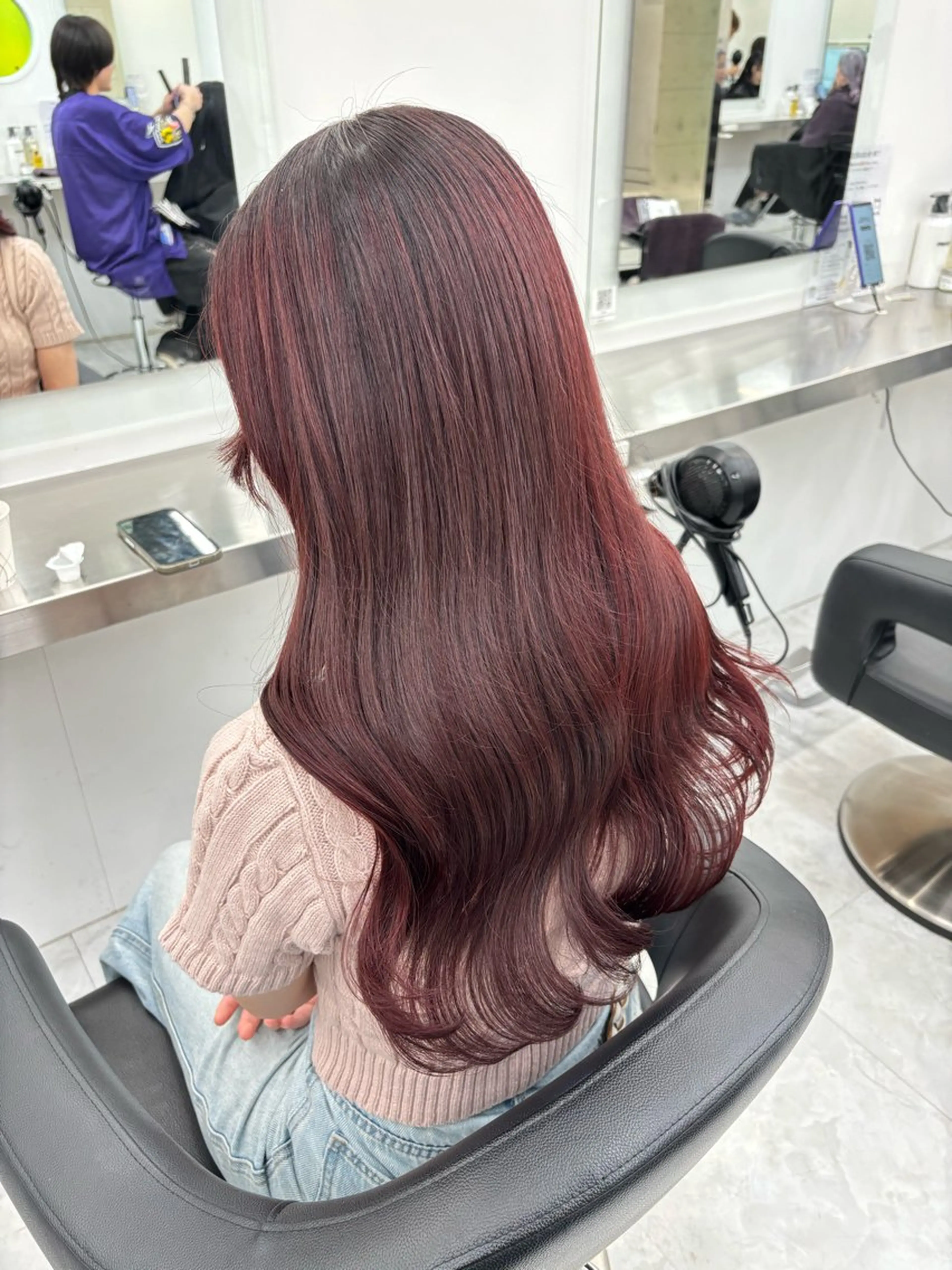 ロング ヘアカラー トリートメント Wカラー/暖色/べ ージュりく©︎🐝のヘアスタイル