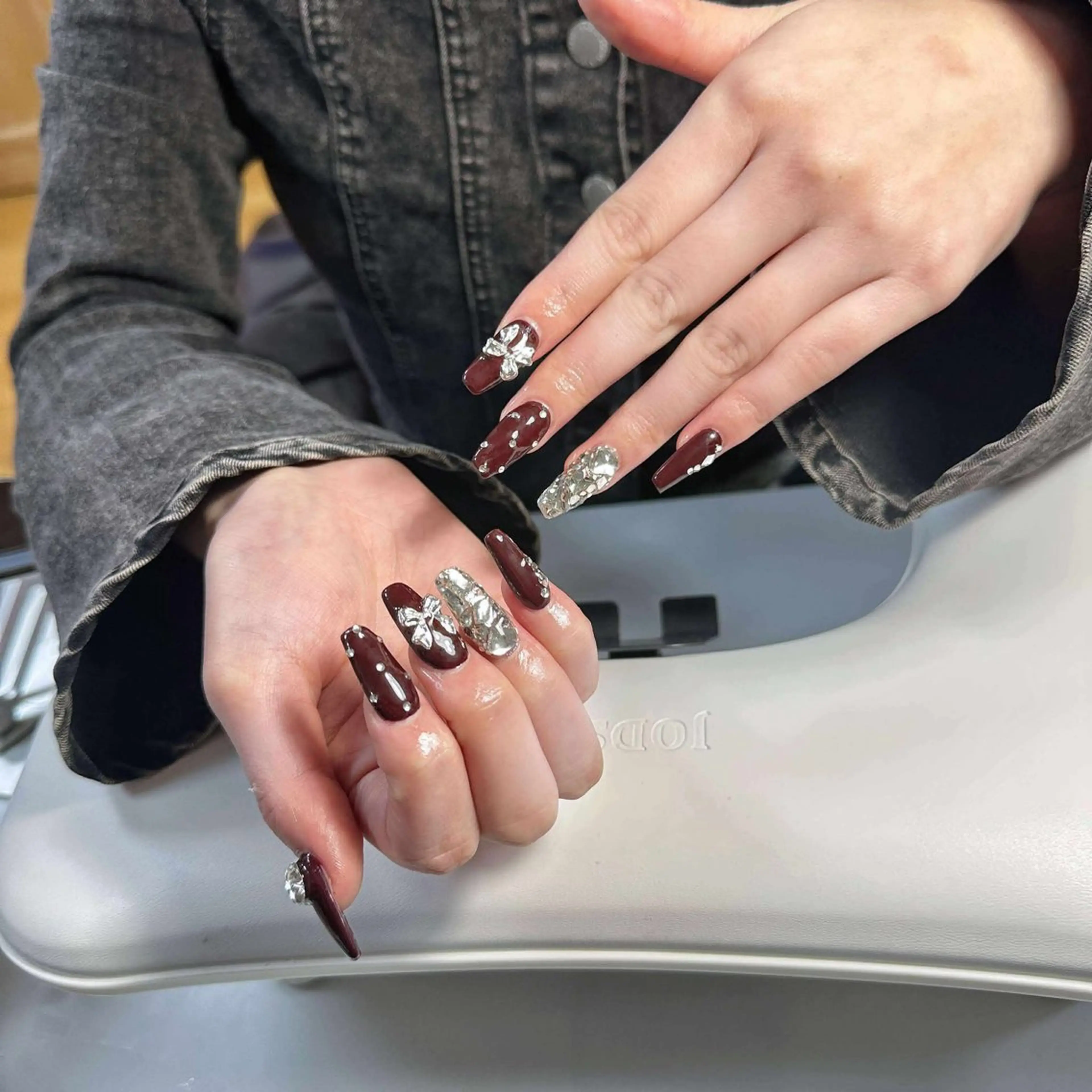 [チップ長さ出し10本]持ち込み＋アートやり＋パーツつけ放題の写真