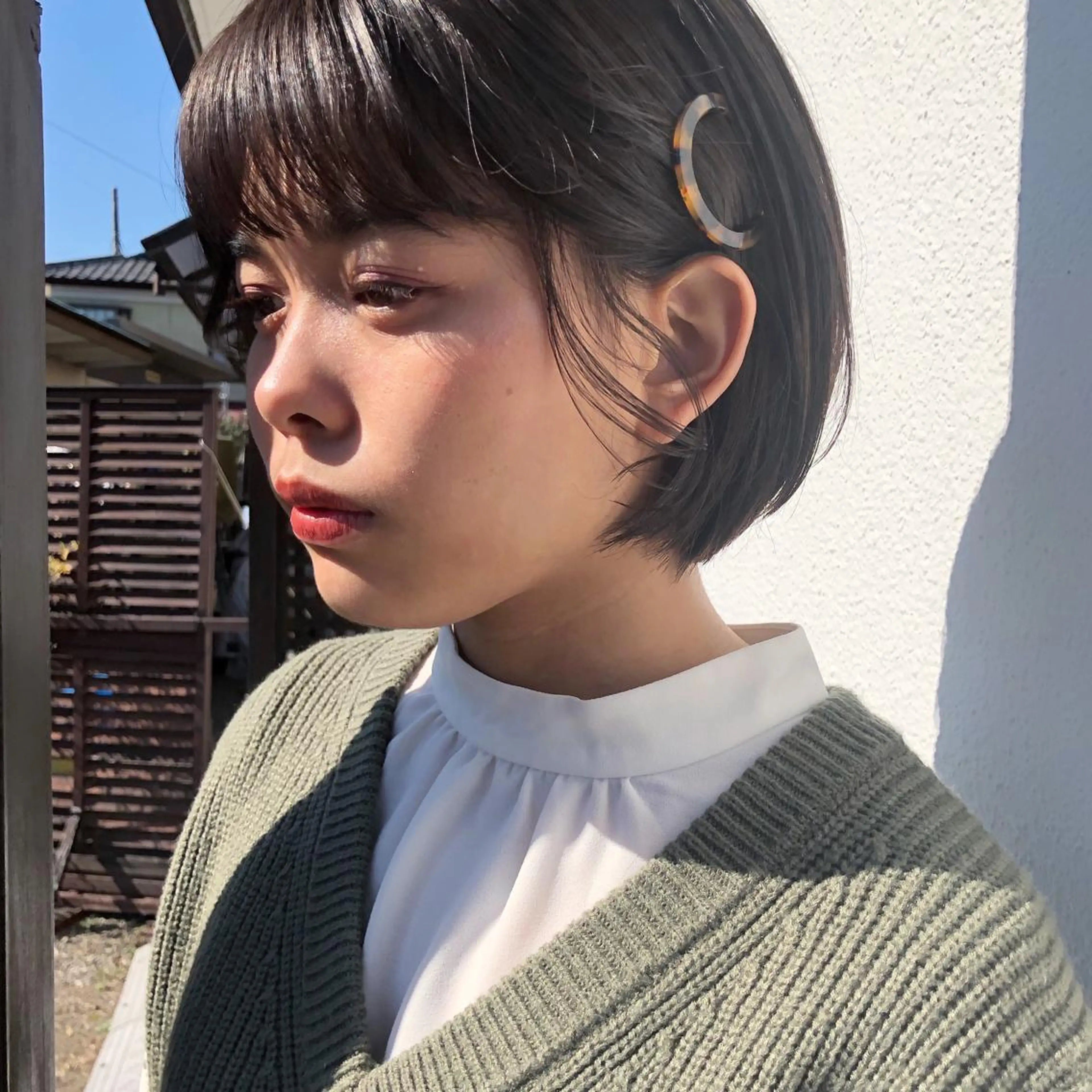 ショート カラー ボブ カット ナチュラル透明感🌱 小山美樹子のヘアスタイル