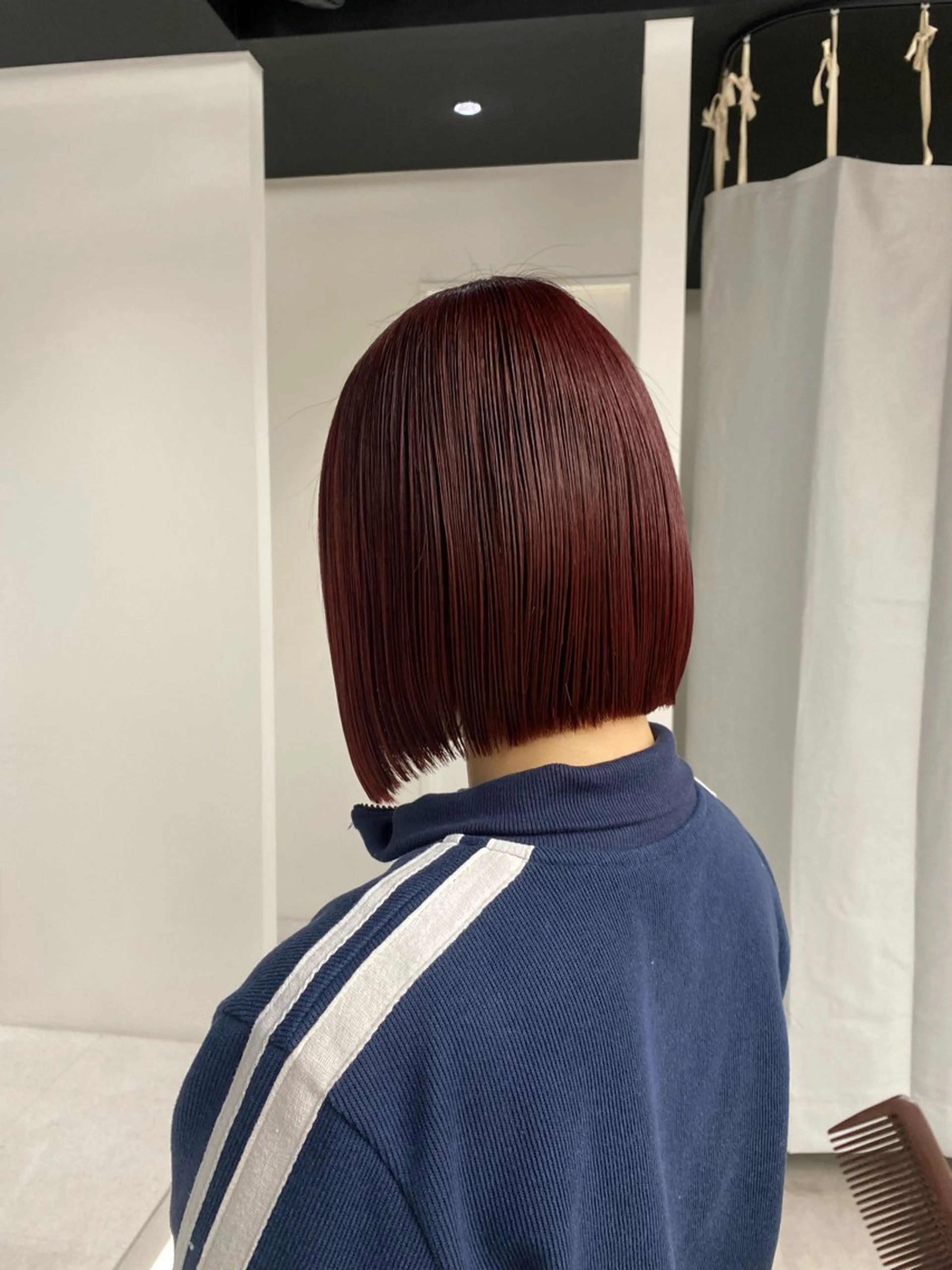 セミロング カラー セミロングパーマ バレイヤージュ ブリーチ ケアブリーチ ダブルカラー フェザーショート⚡️ REONのヘアスタイル