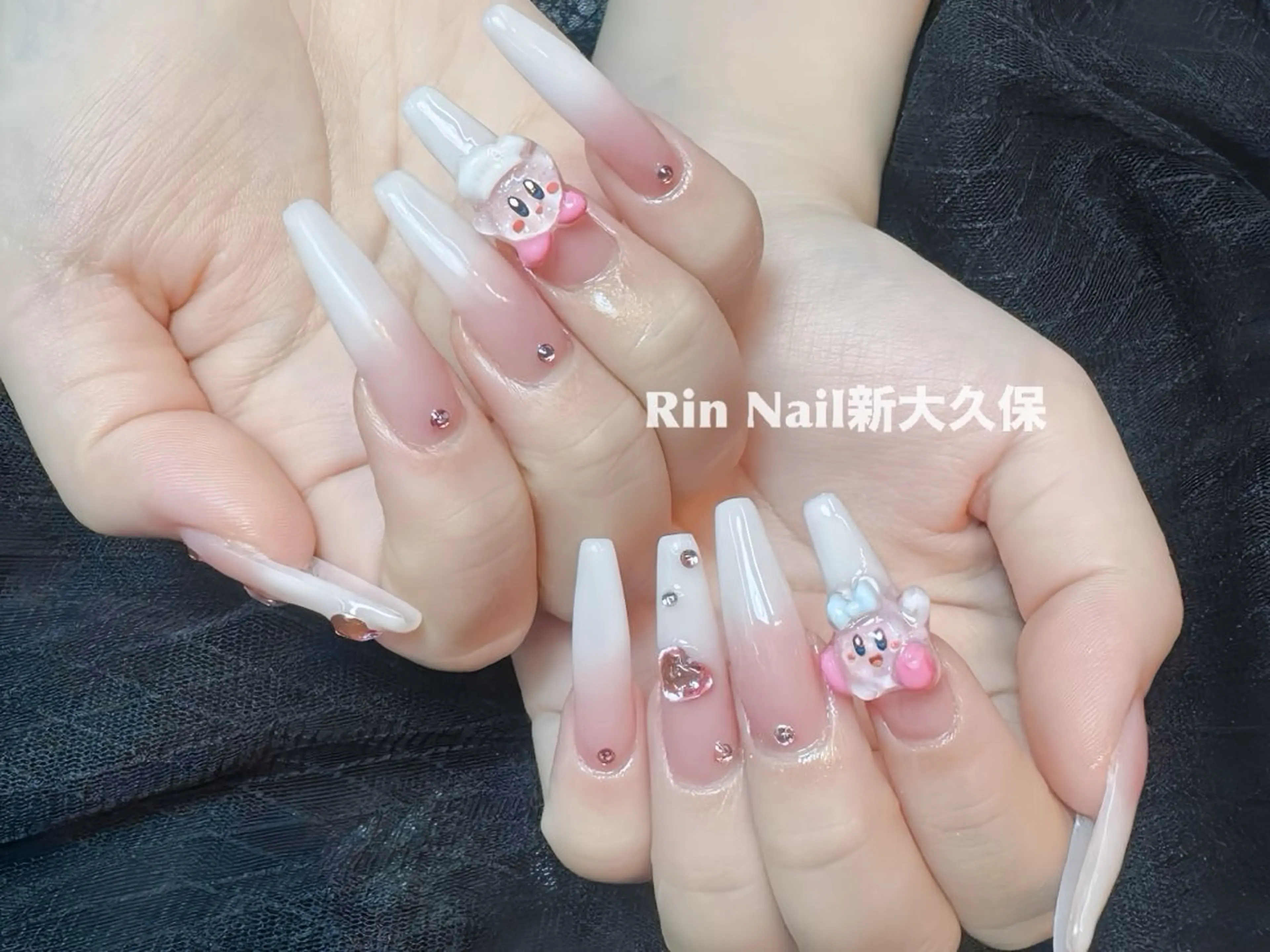 ネイル アートネイル フレンチネイル ジェルネイル 韓国ネイル ミラーネイル ハンドネイル Rin Nail 新大久保店のネイルデザイン