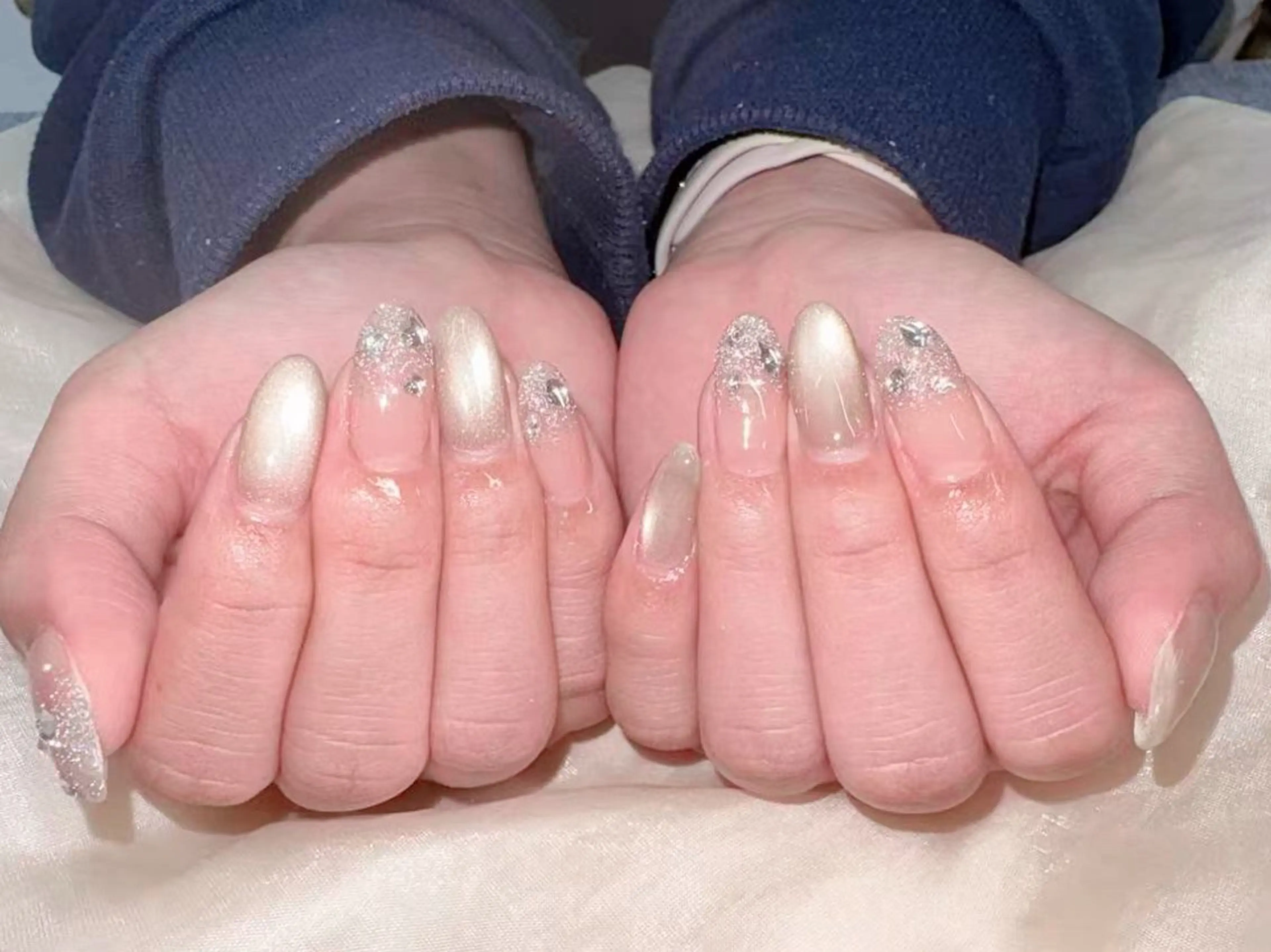 ネイル アートネイル フットネイル フレンチネイル ジェルネイル グラデーション Egao Nail Salonのネイルデザイン