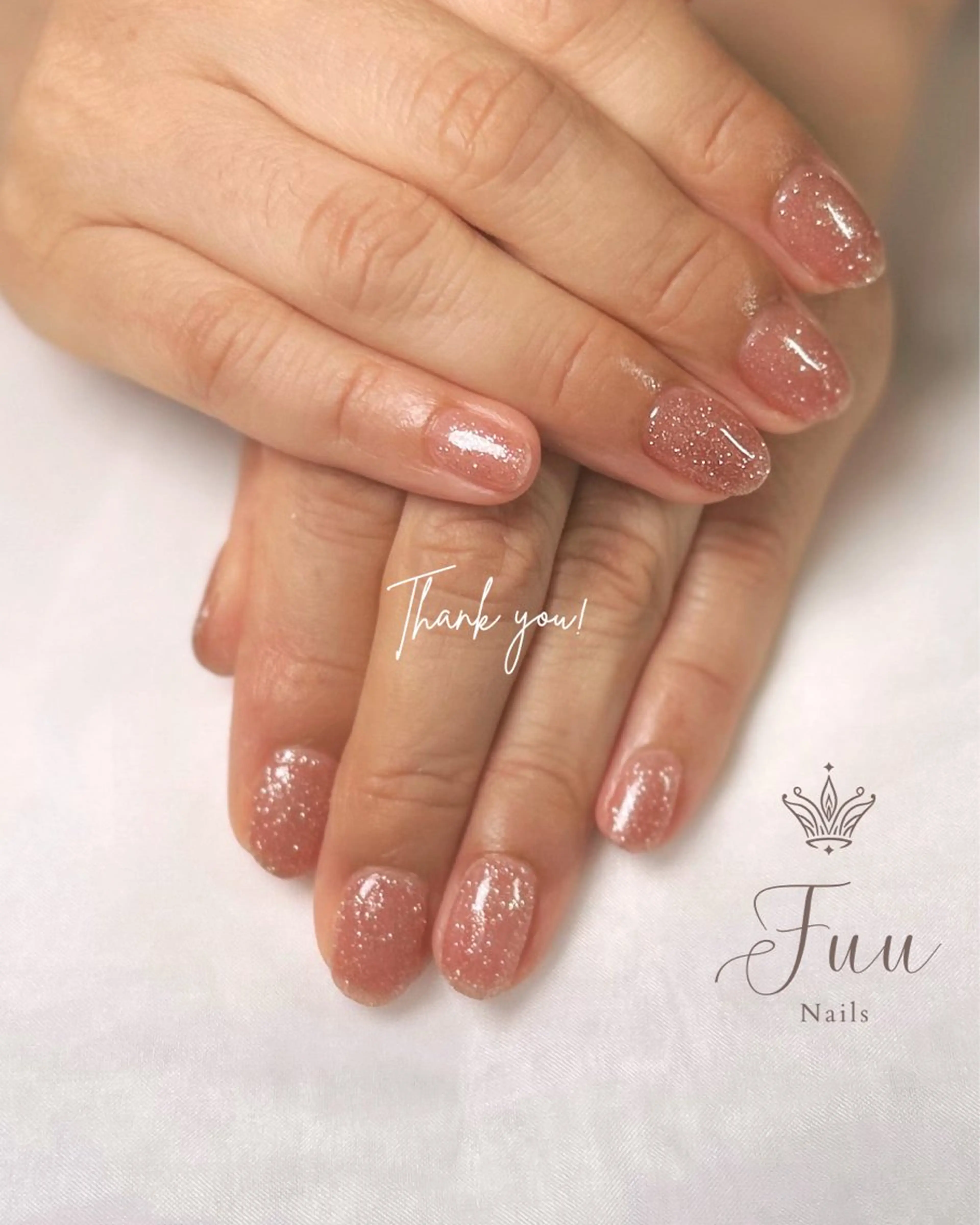 ネイル フラッシュネイル ジェルネイル キラキラネイル 犬のいるネイルサロン Fuu nailsのネイルデザイン