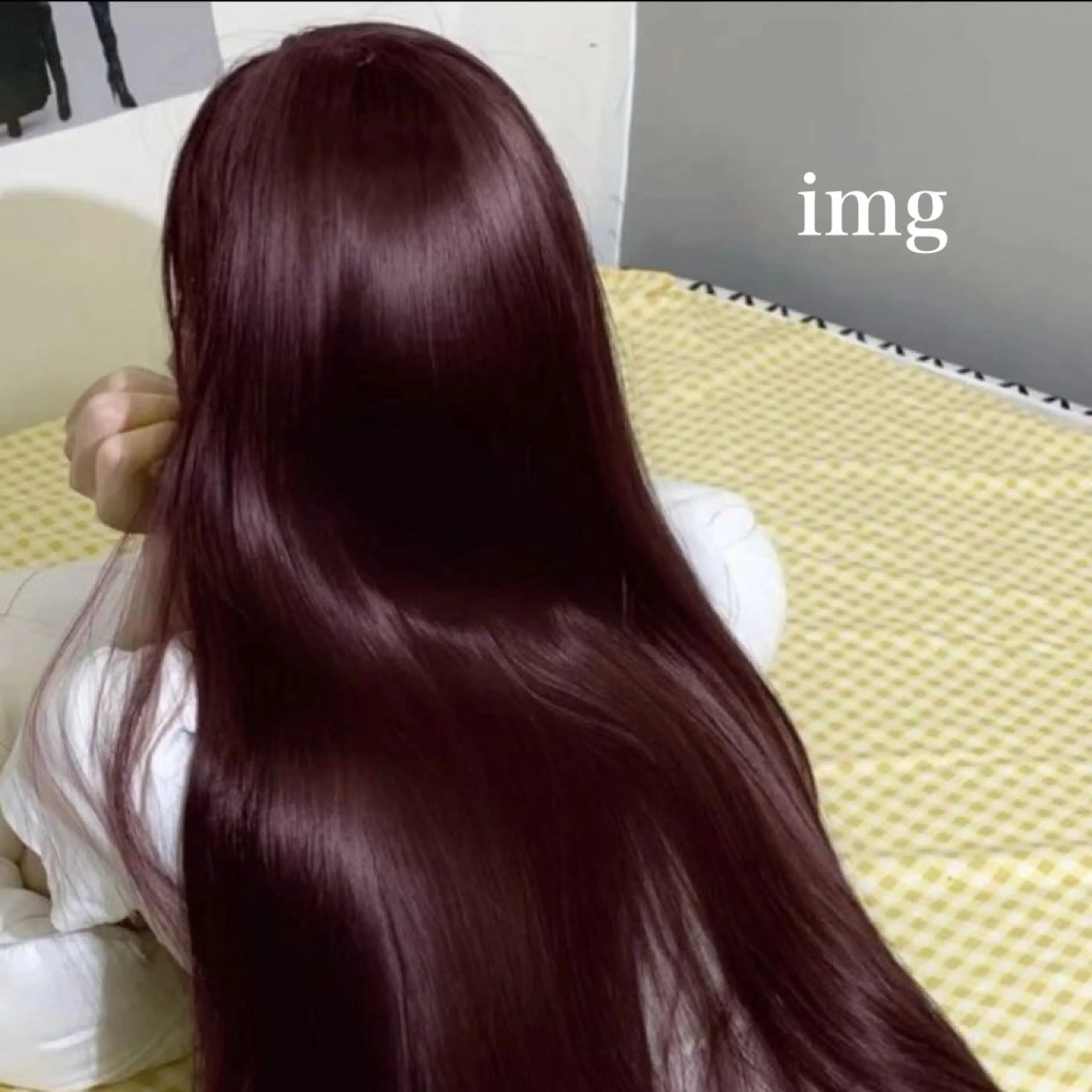 ロング カラー ヘアアレンジ ラベンダーカラー ❣️ブリーチなし暖色 ayu❣️のヘアスタイル