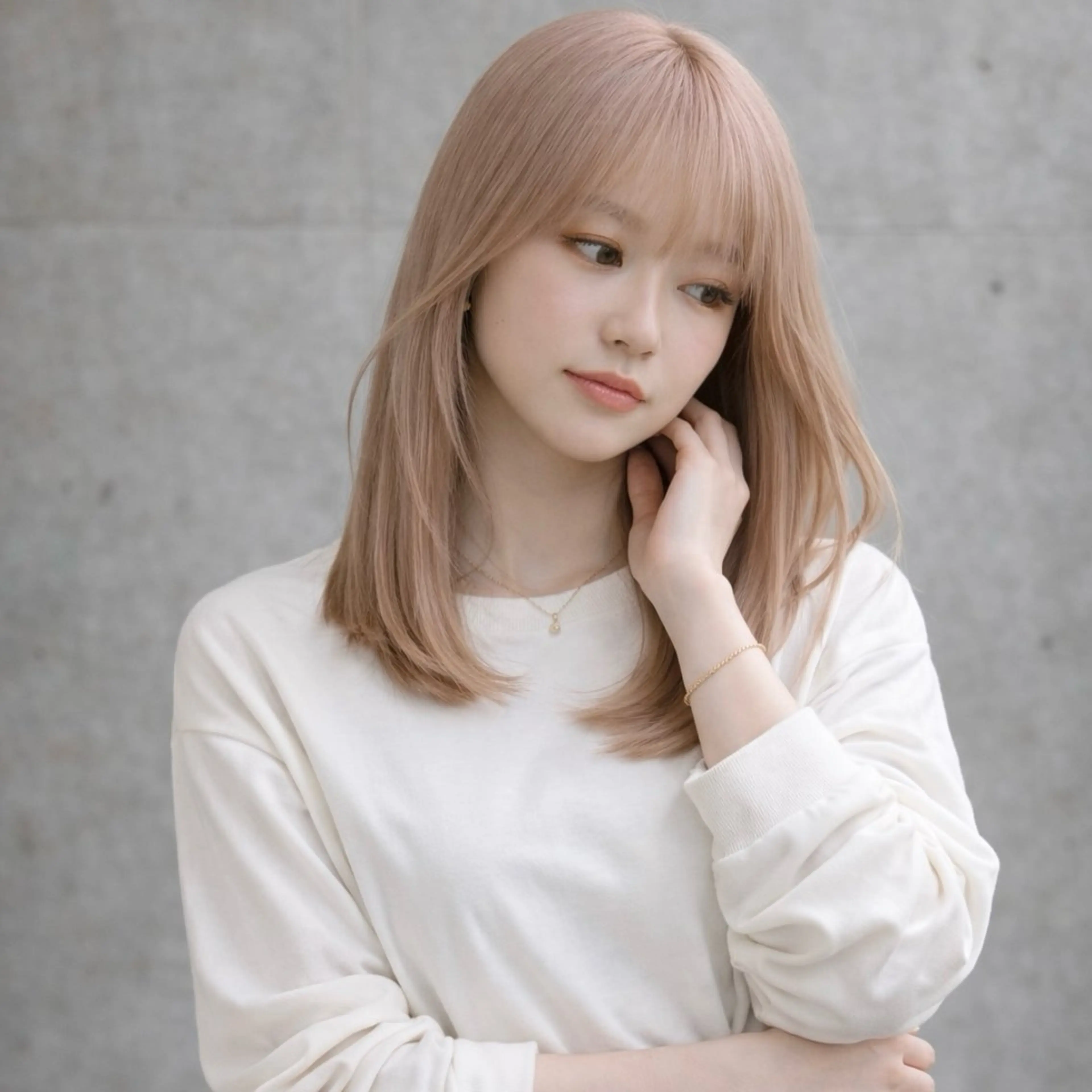 ミディアム カラー ヘアカラー トリートメント 一ノ瀬 暁のヘアスタイル