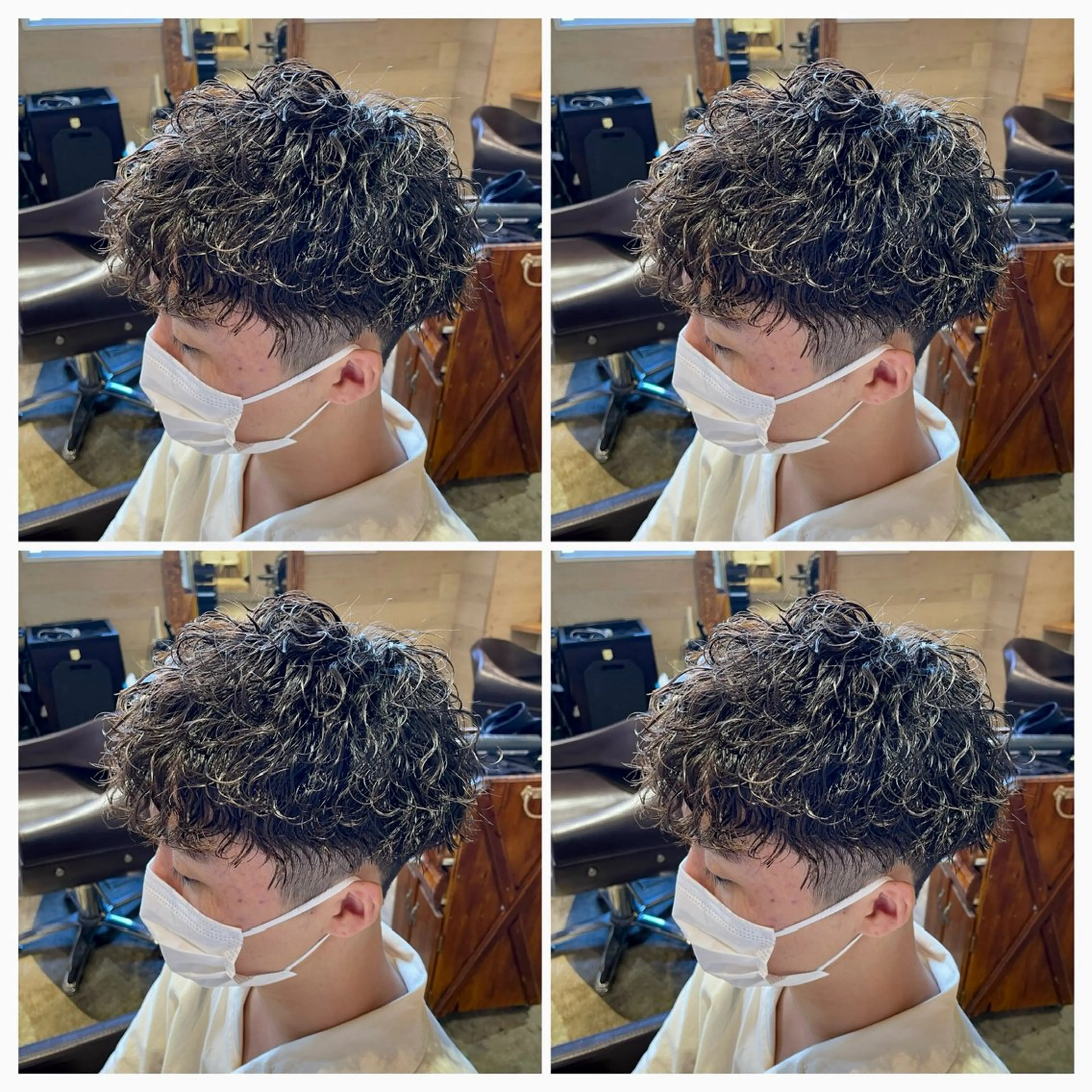 パーマ メンズ カット パーマ トリートメント 💎髪質改善／艶髪 荻原💎のヘアスタイル