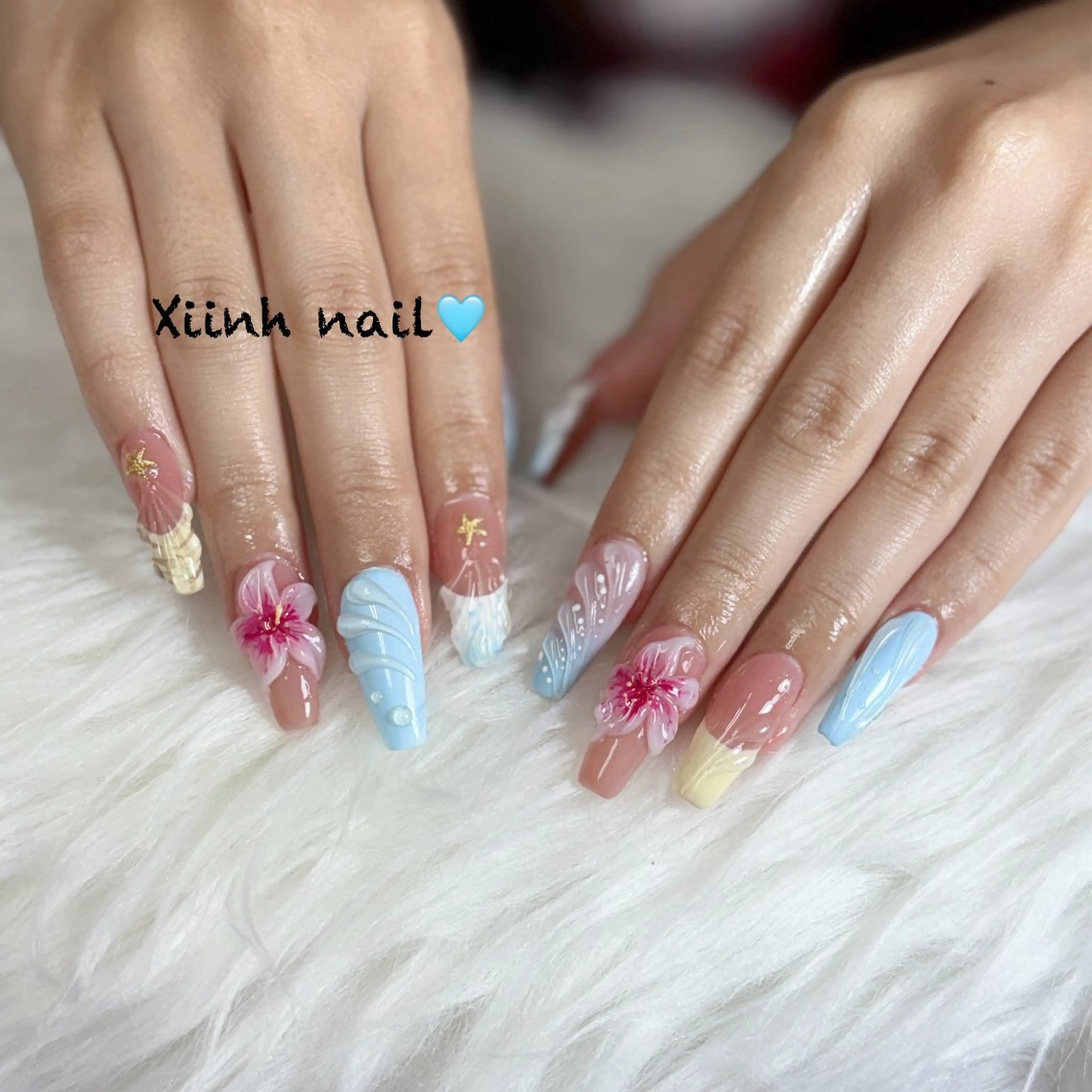 ネイル チークネイル 桜ネイル フットネイル ジェルネイル ハロウィン ハンドネイル XIINH NAIL SALONのネイルデザイン