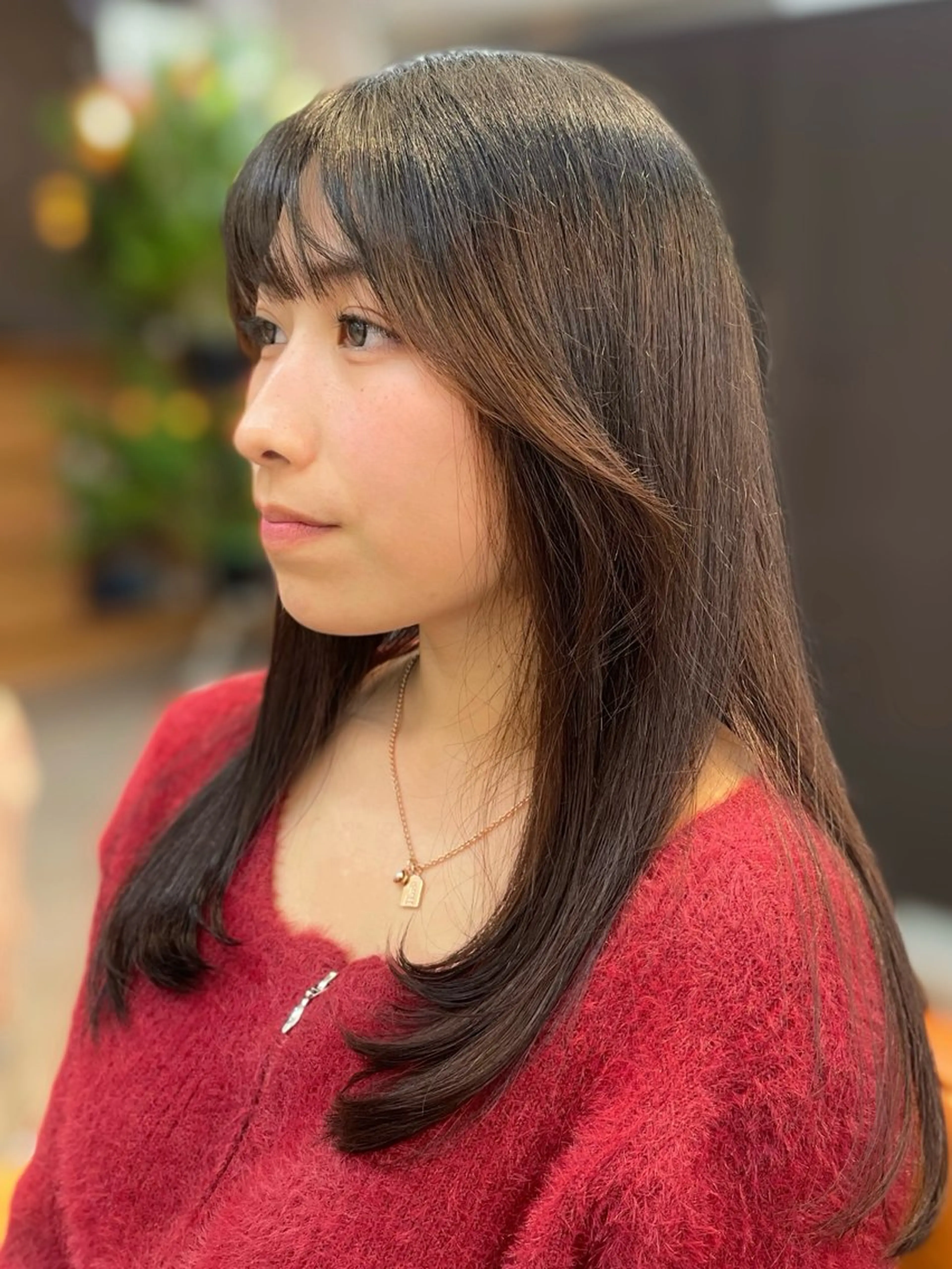 ロング 顔周りカット レイヤーカット TRAM mikuのヘアスタイル