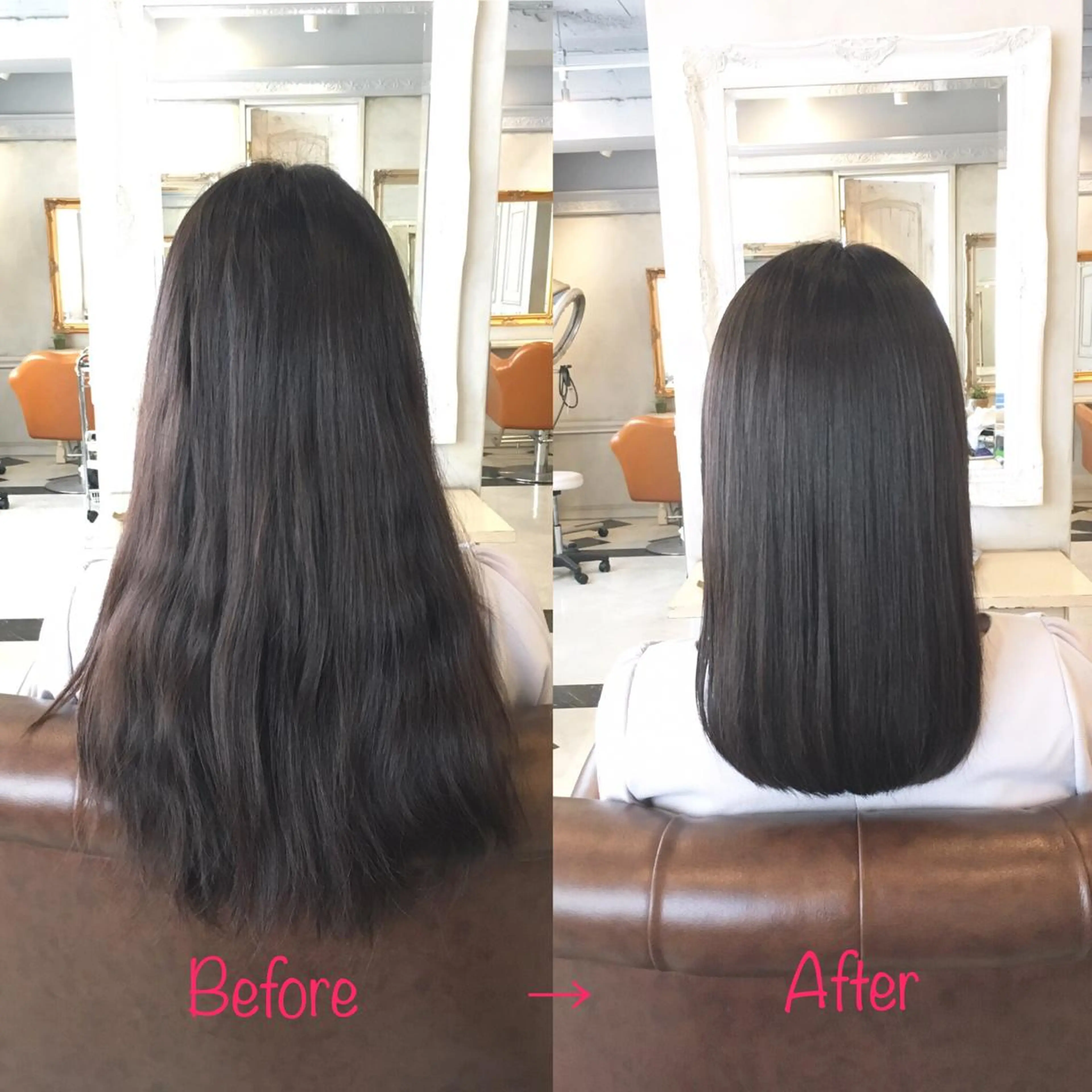 セミロング 縮毛矯正&髪質改善 MAILHAIRのヘアスタイル