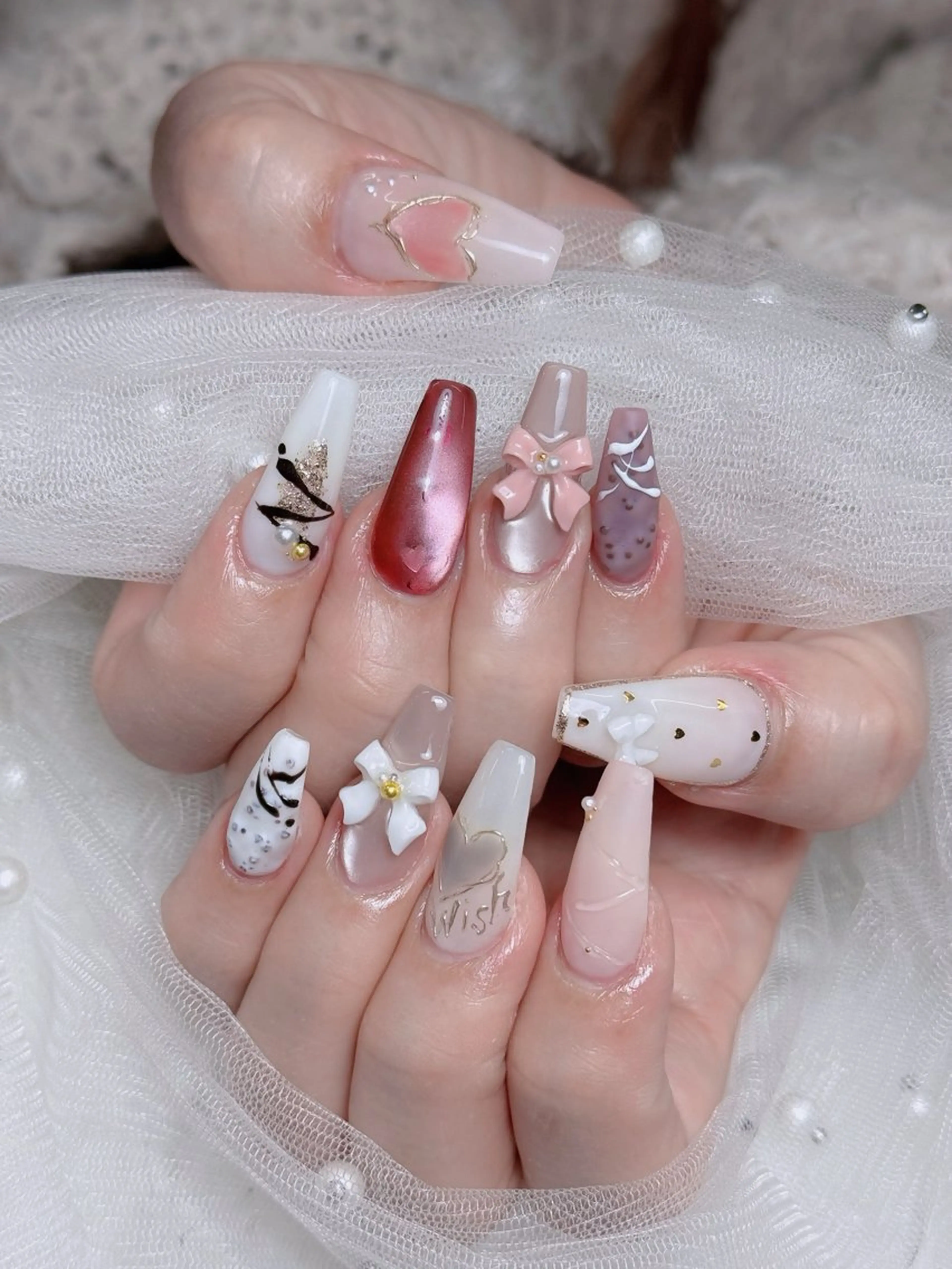 ネイル オーロラネイル チークネイル フットネイル フレンチネイル ハロウィン ハンドネイル Lumi Nail 新大久保3‘のネイルデザイン