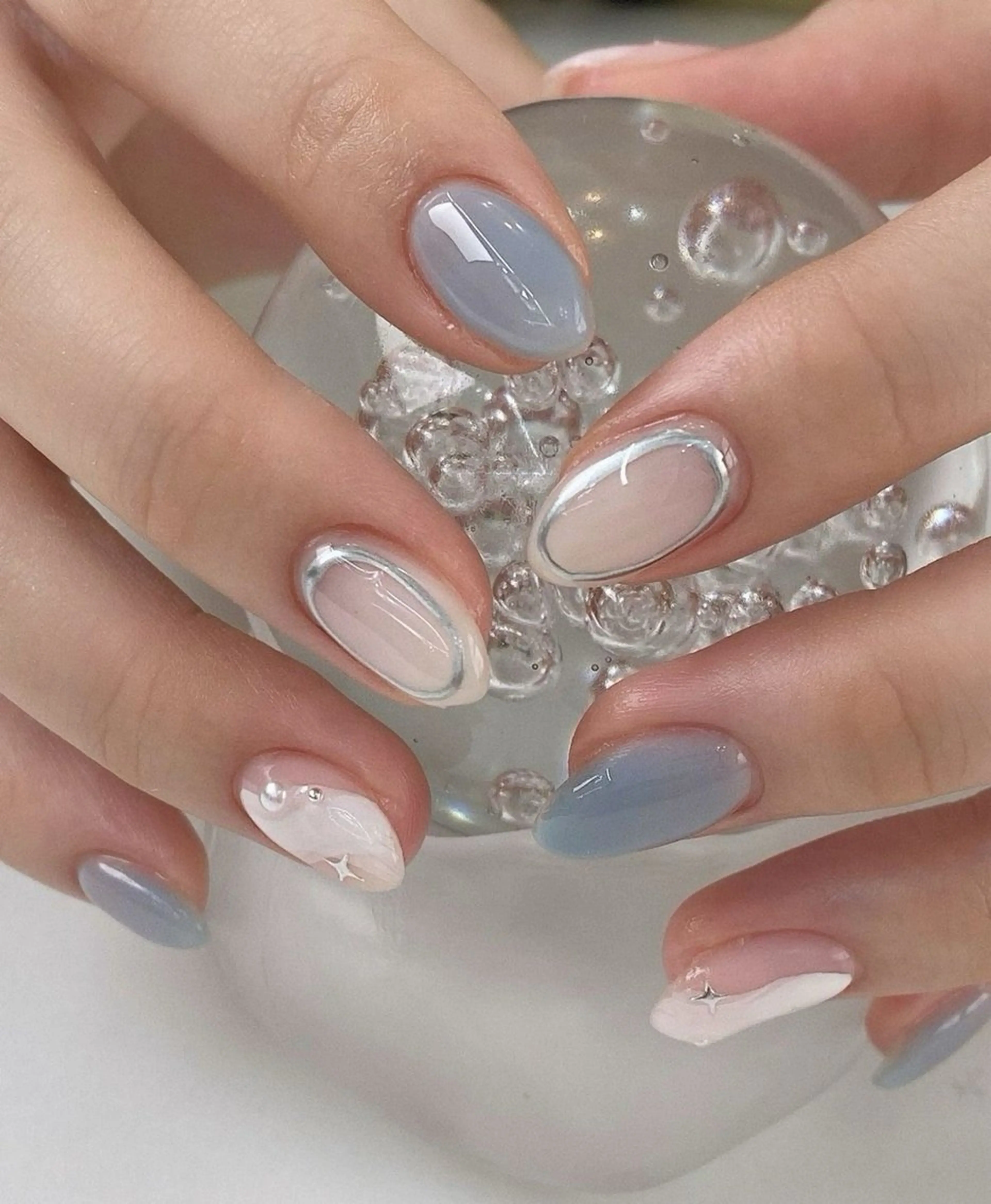 ネイル アートネイル フラワーネイル ジェルネイル グラデーション シンプルネイル Jenn Nail Salonのネイルデザイン