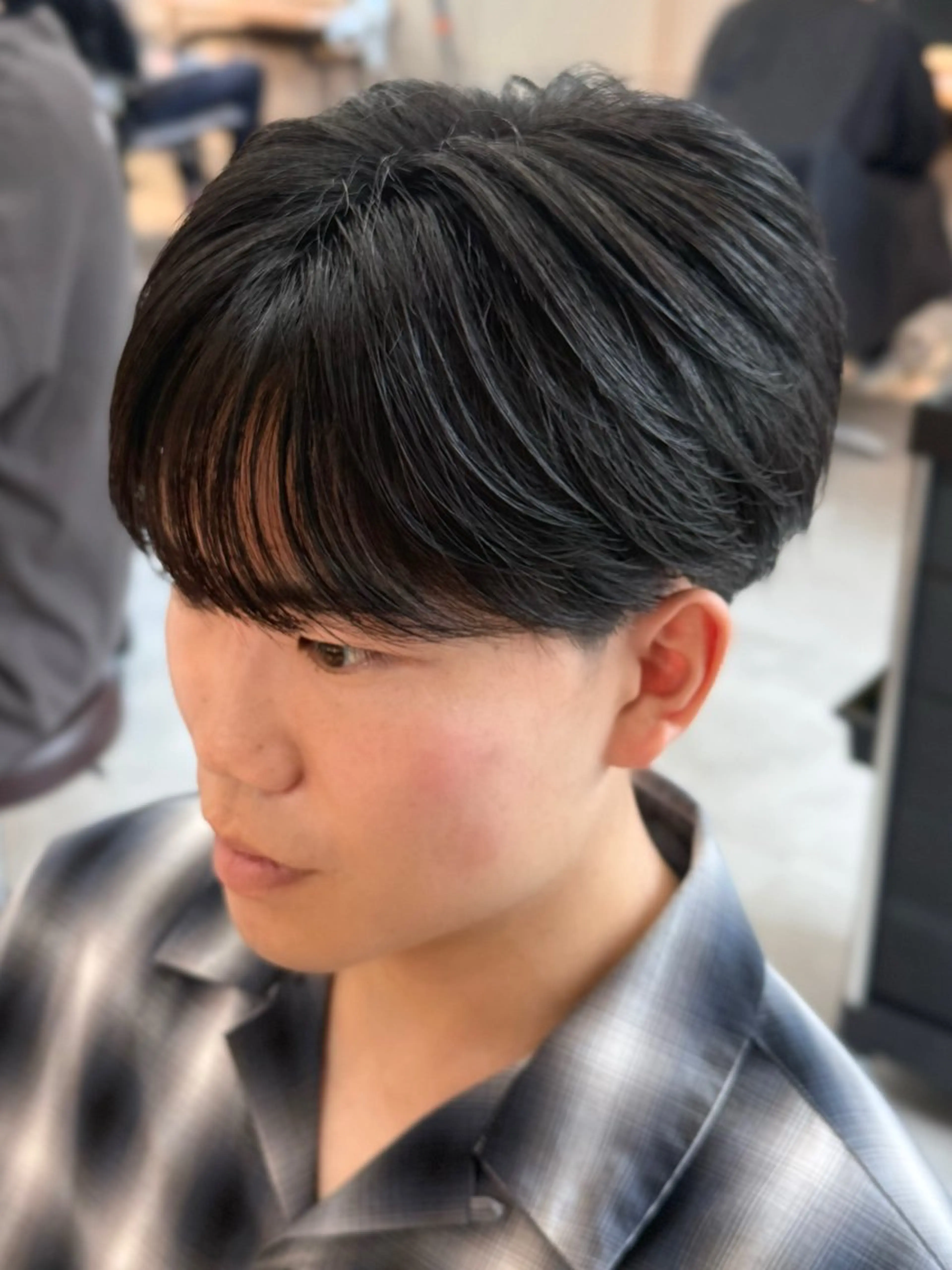 メンズ フェザーパーマ メンズ韓国風 メンズパーマ 刈り上げ カット 垢抜けへの近道✂️ メンズ縮毛矯正/齊藤のヘアスタイル