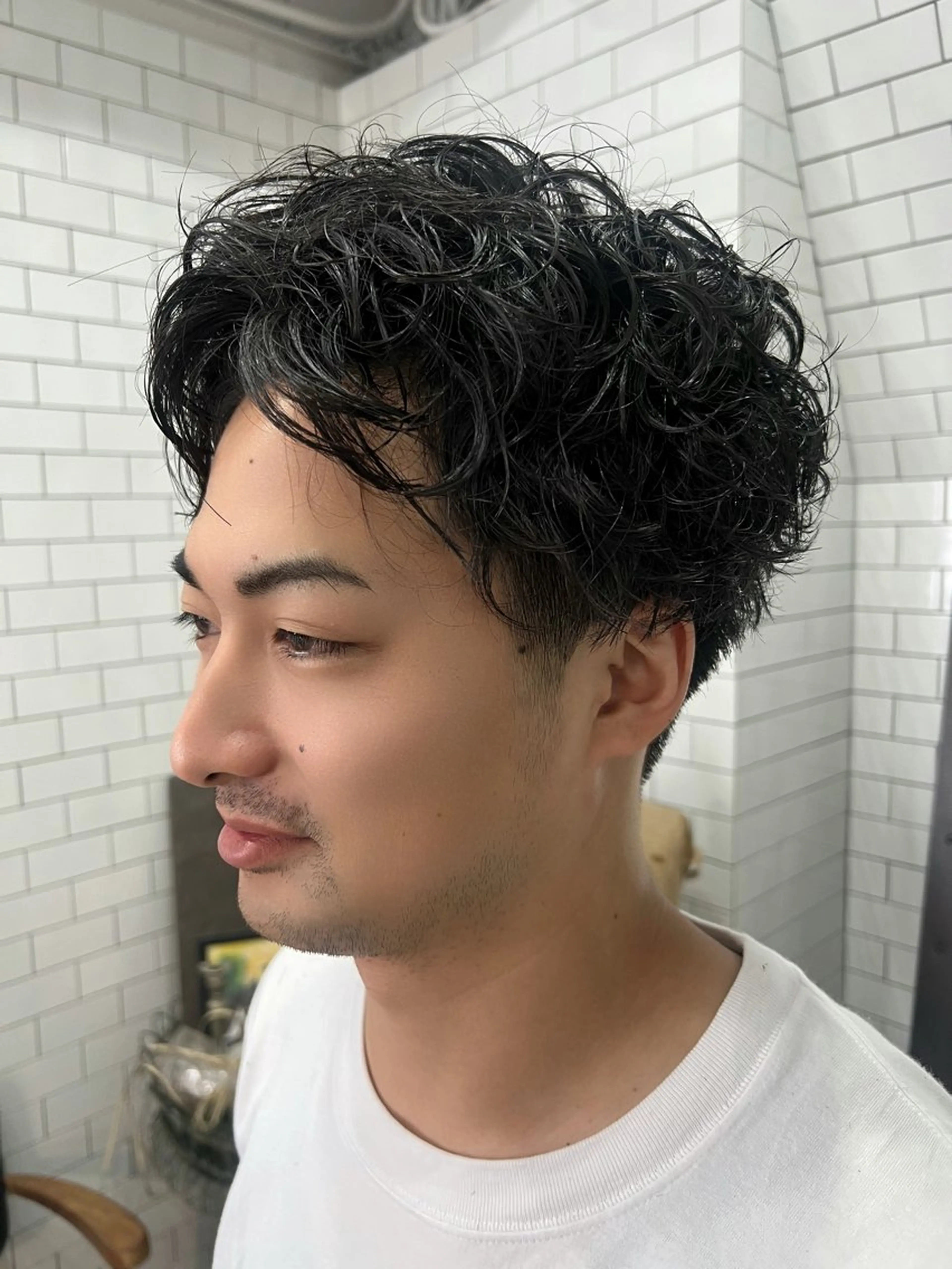 ショート カット パーマ 紙屋町ショート /ボブ　パーマ河内蓮のヘアスタイル