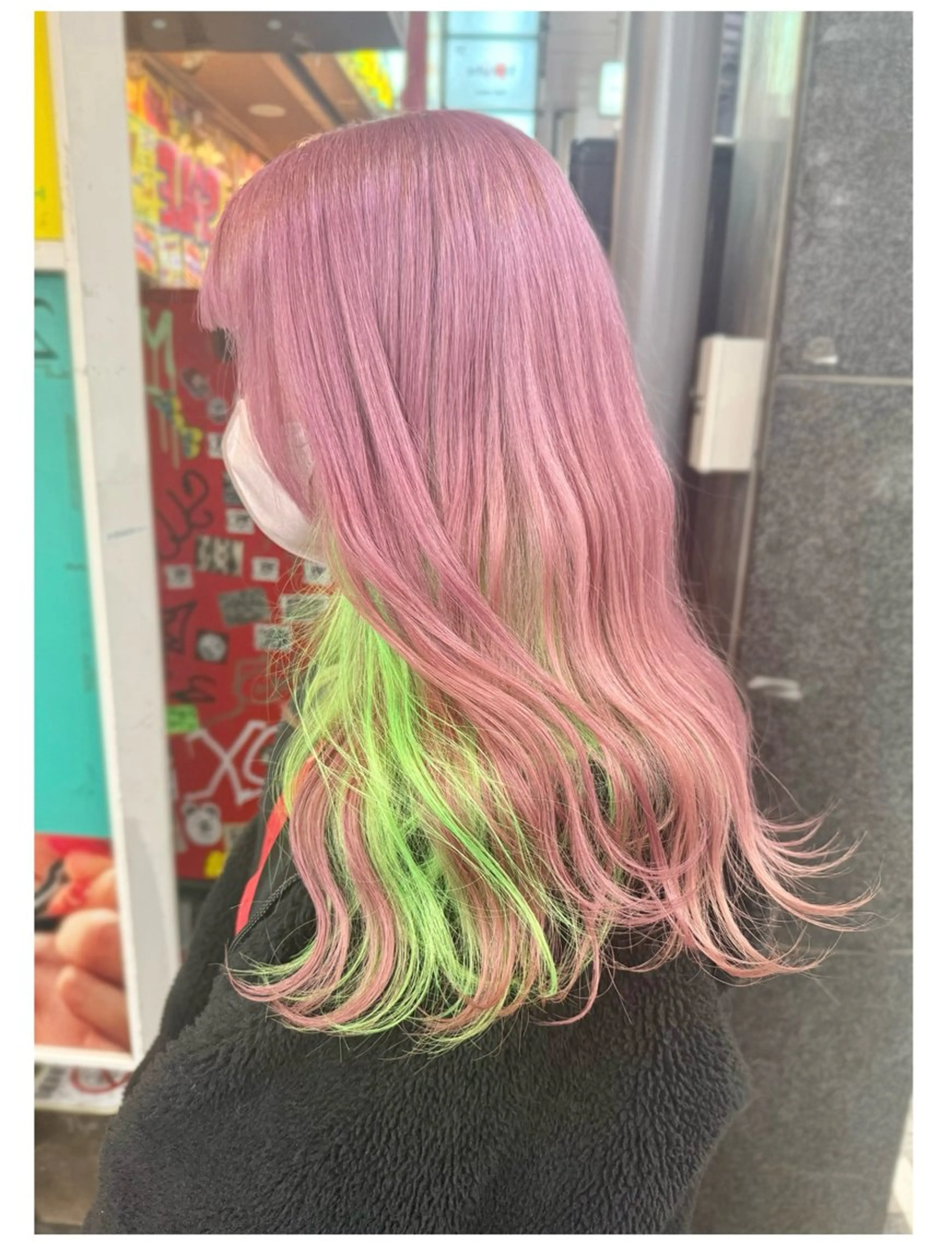 ミディアム カラー ピンクカラー ヘアカラー GARU-ガル-所属・TSUNO🦖 派手髪/オタク美容師のヘアスタイル