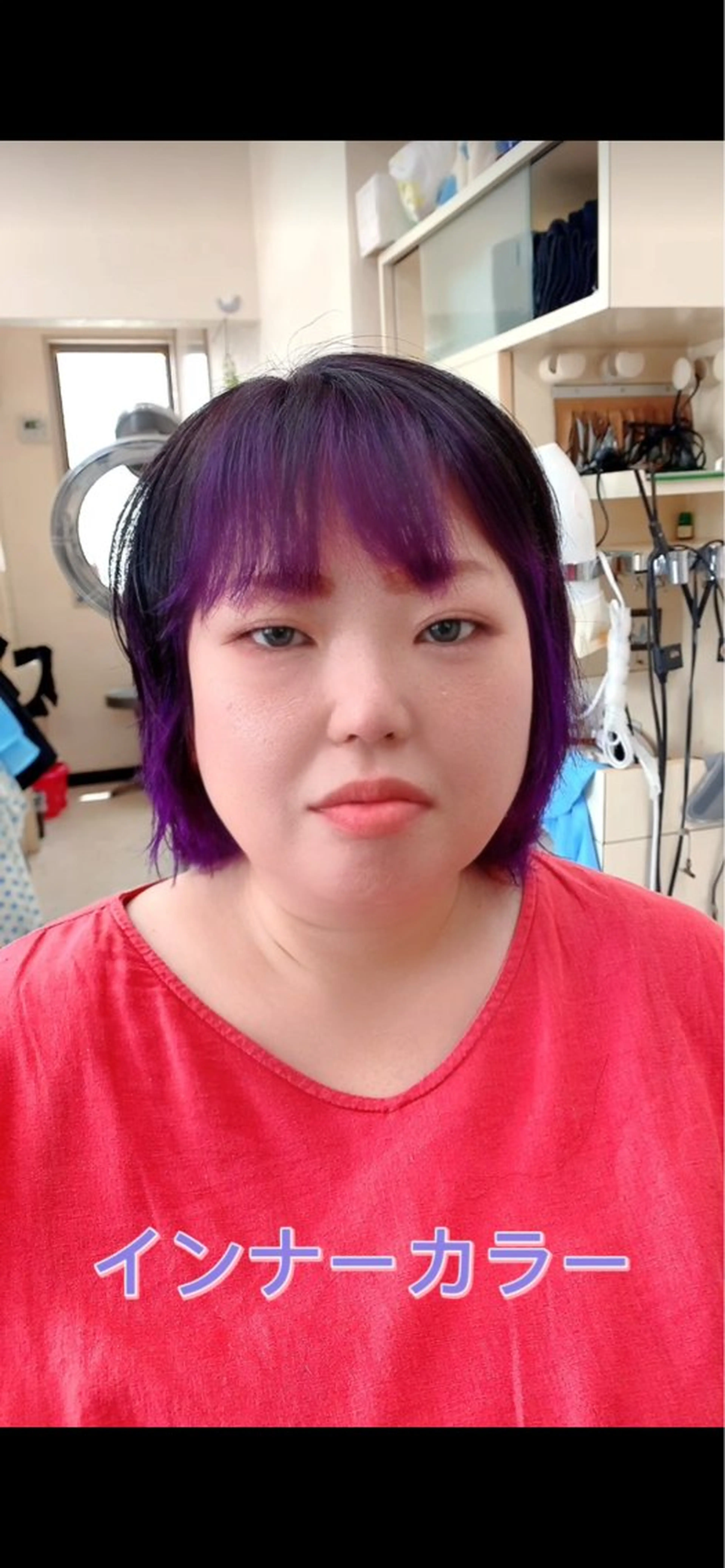 カラー インナーカラー 竹内 秀美のヘアスタイル