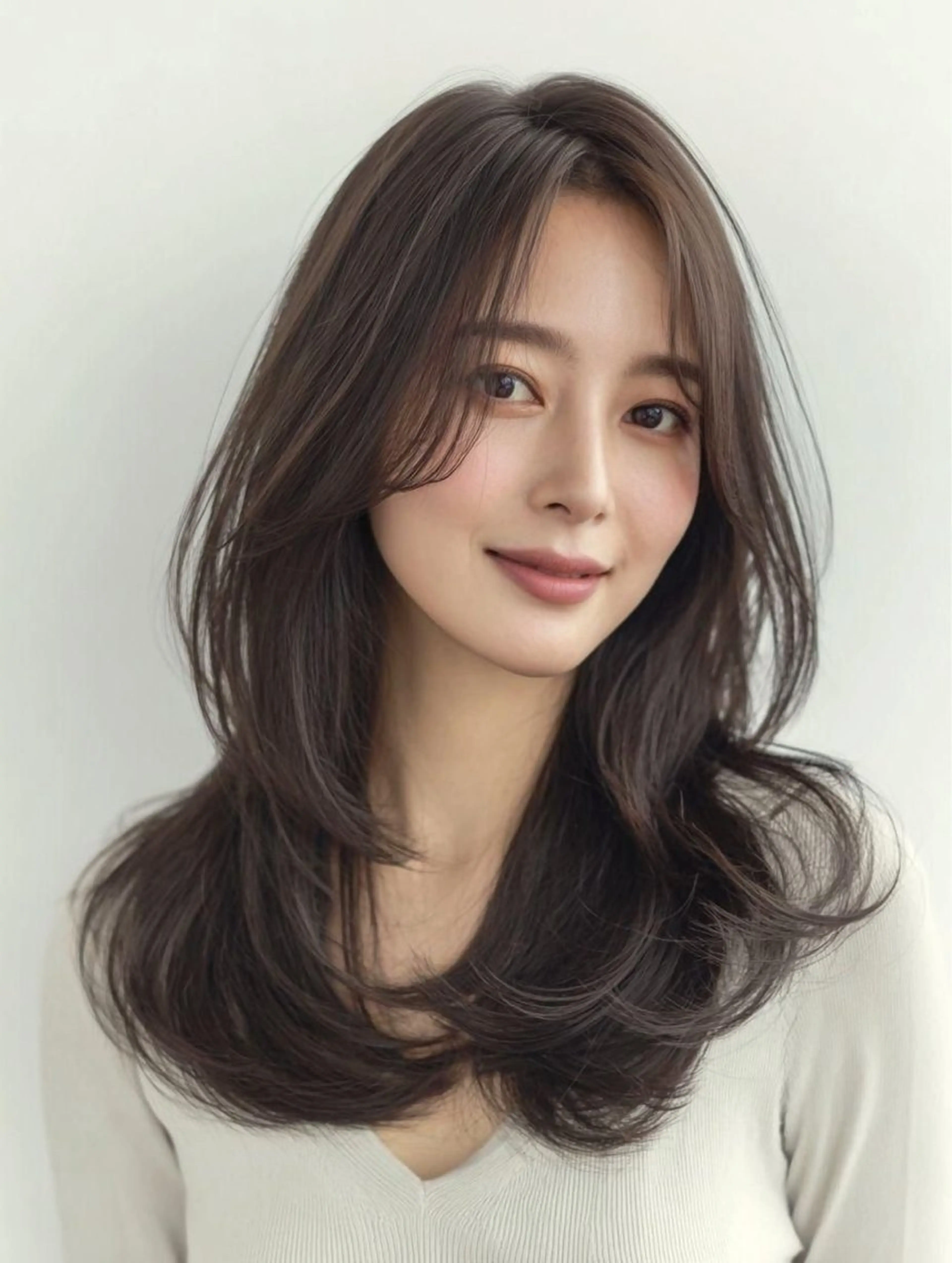 ロング カラー カット ヘアカラー トリートメント 艶カラー/縮毛矯正/ 鴨川育弥のヘアスタイル