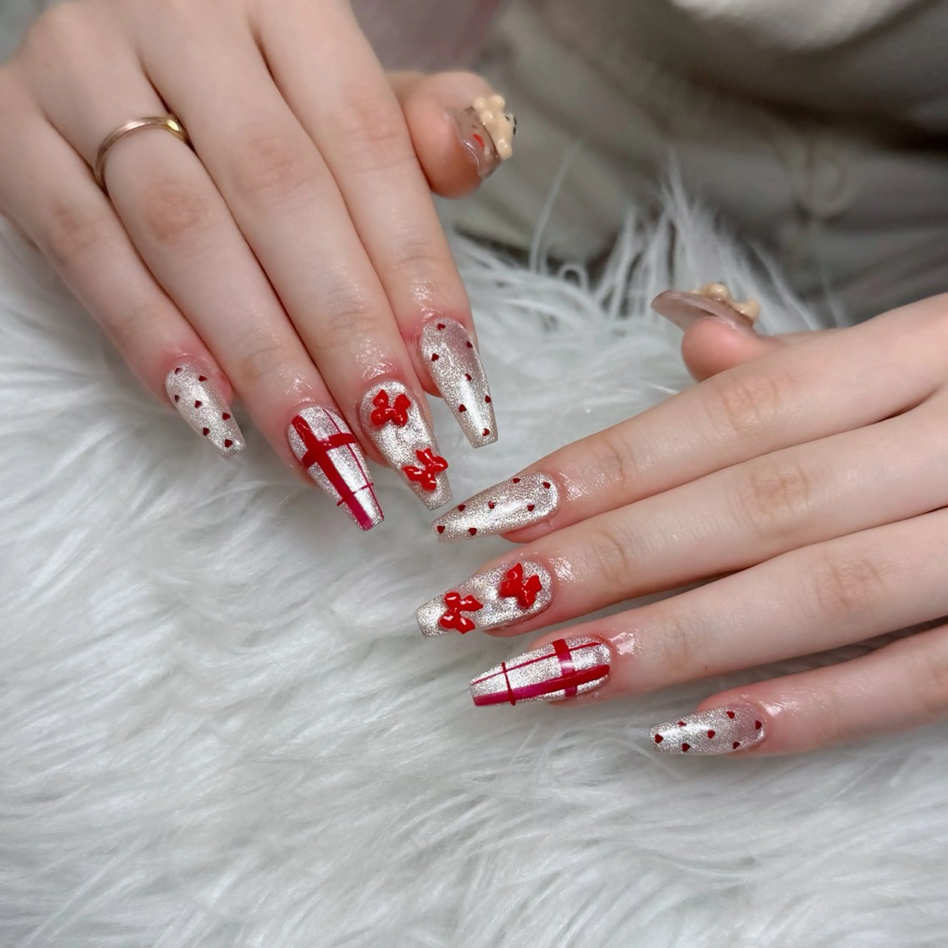 ネイル アートネイル 韓国ネイル 持ち込み ワンホンネイル ハンドネイル Lenie Nail Salonのネイルデザイン