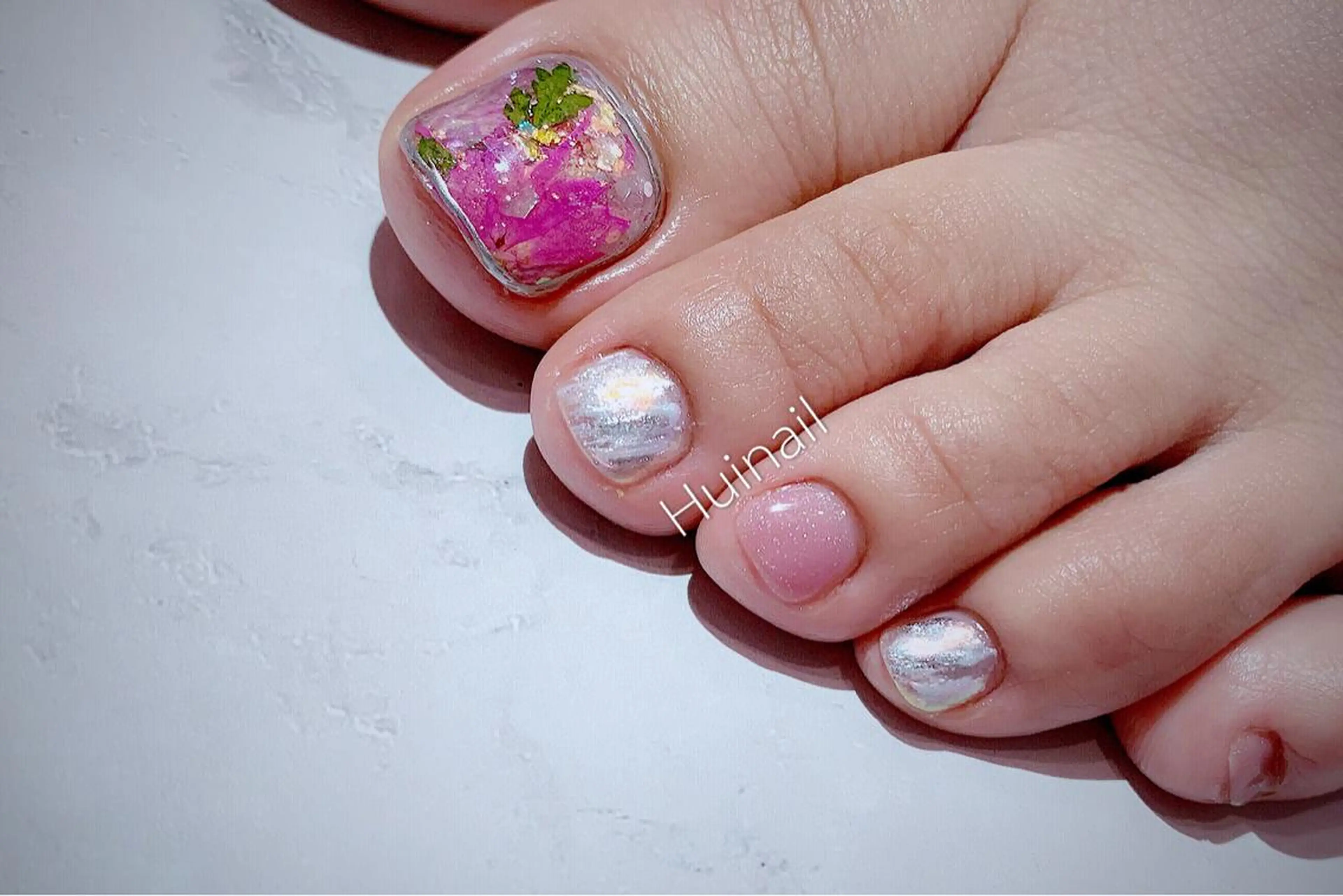 ショート フットネイル めぐみのネイルサロン 惠のネイルデザイン