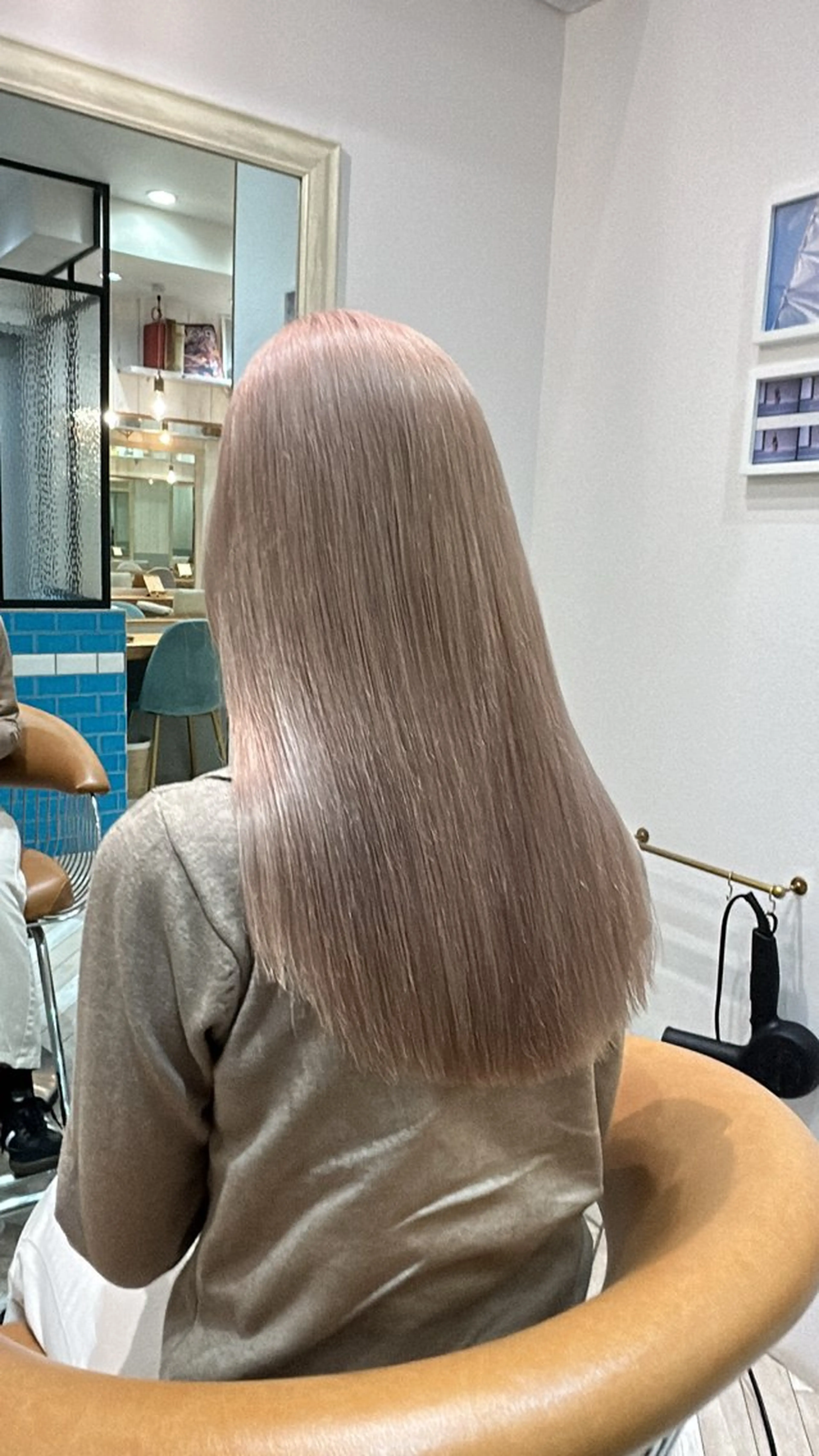 セミロング トリートメント カット ヘアカラー ボブ/レイヤーボブ/ 髪質改善/梶川 夏季のヘアスタイル