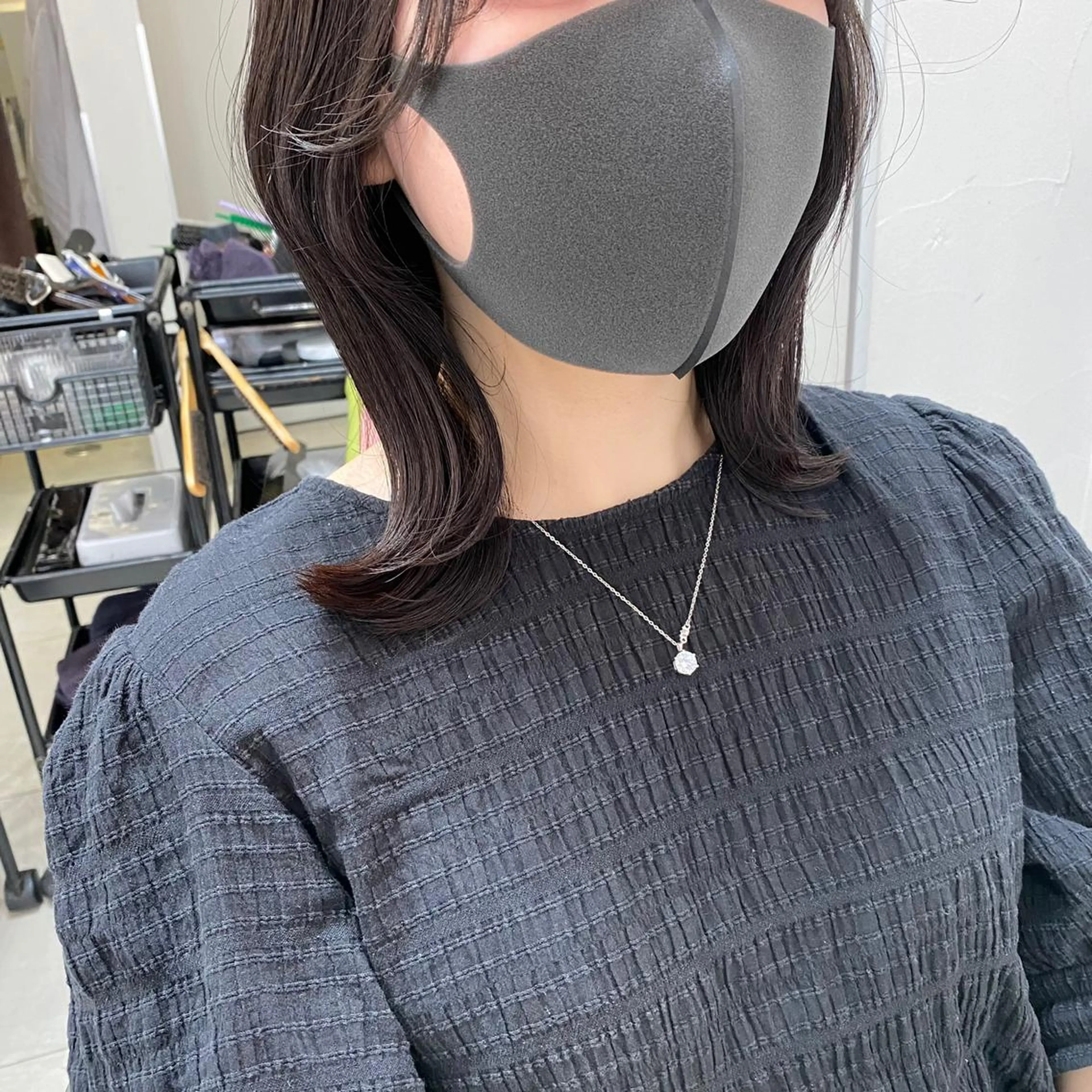 ミディアム くびれヘア equal銀座所属・equal銀座 黒田💚のヘアスタイル