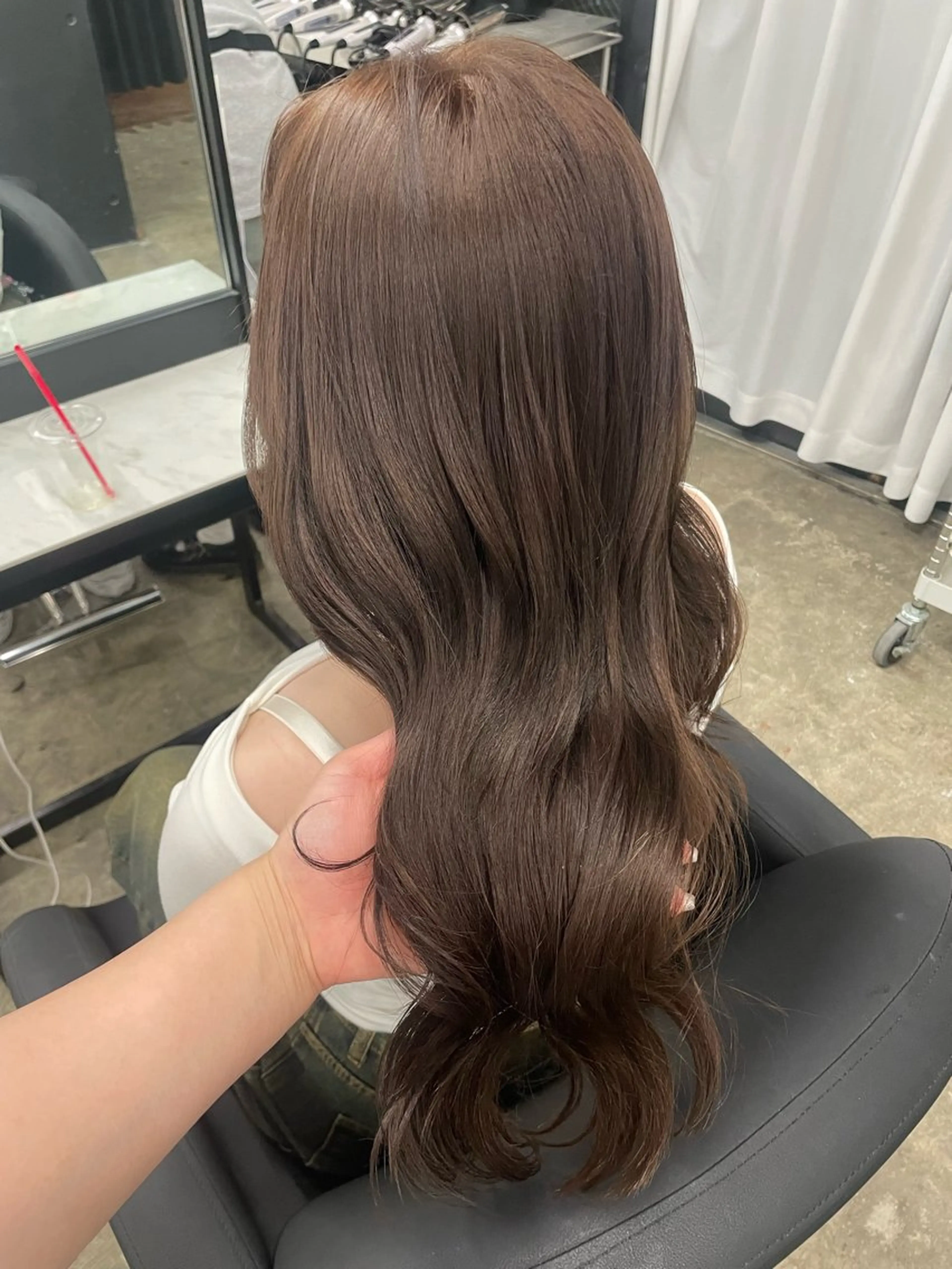 ロング カラー レイヤーカット/ 縮毛矯正/ミサキ💐のヘアスタイル