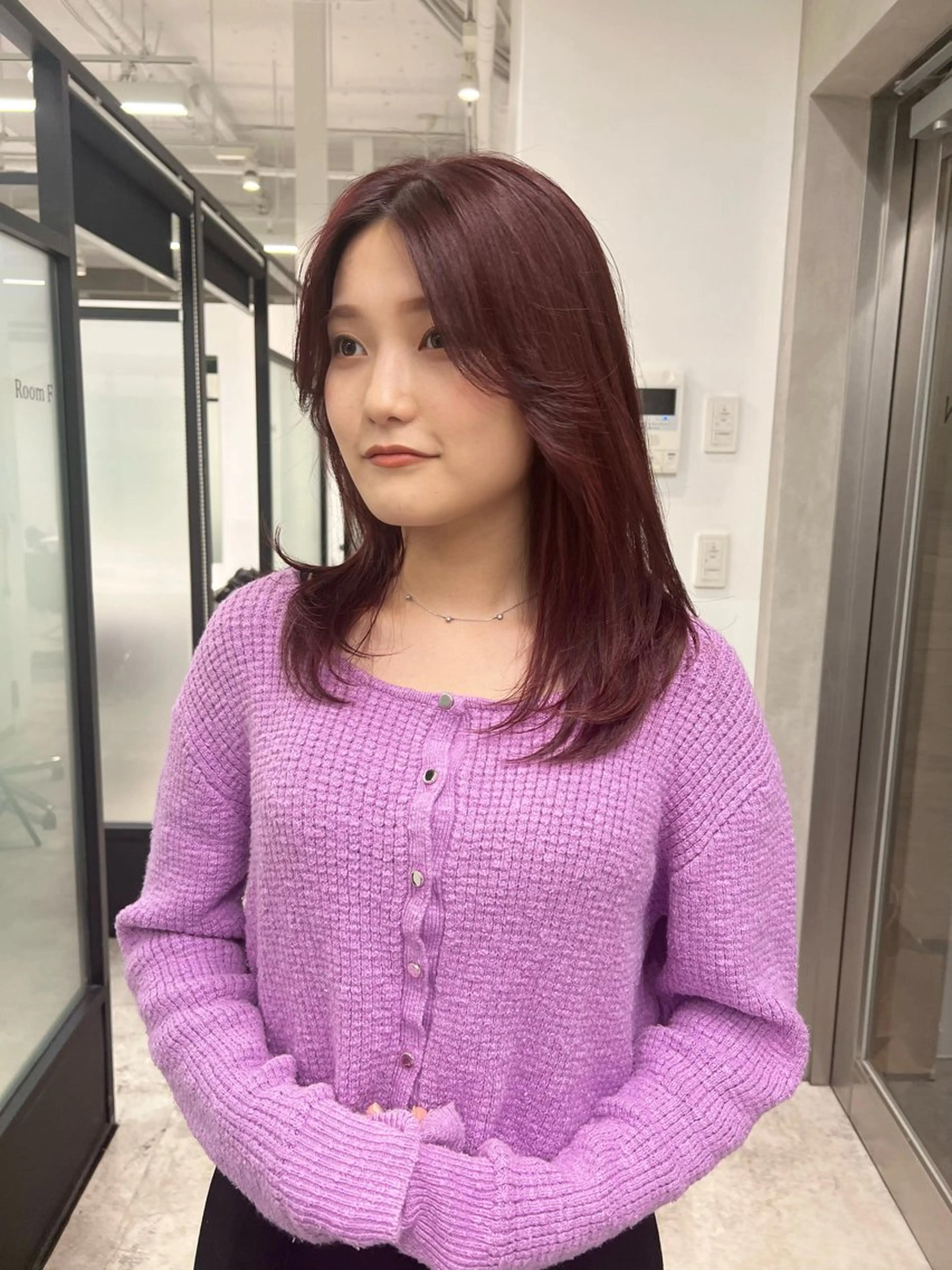 セミロング レイヤーカット パーマ/レイヤー /店長/YURAのヘアスタイル