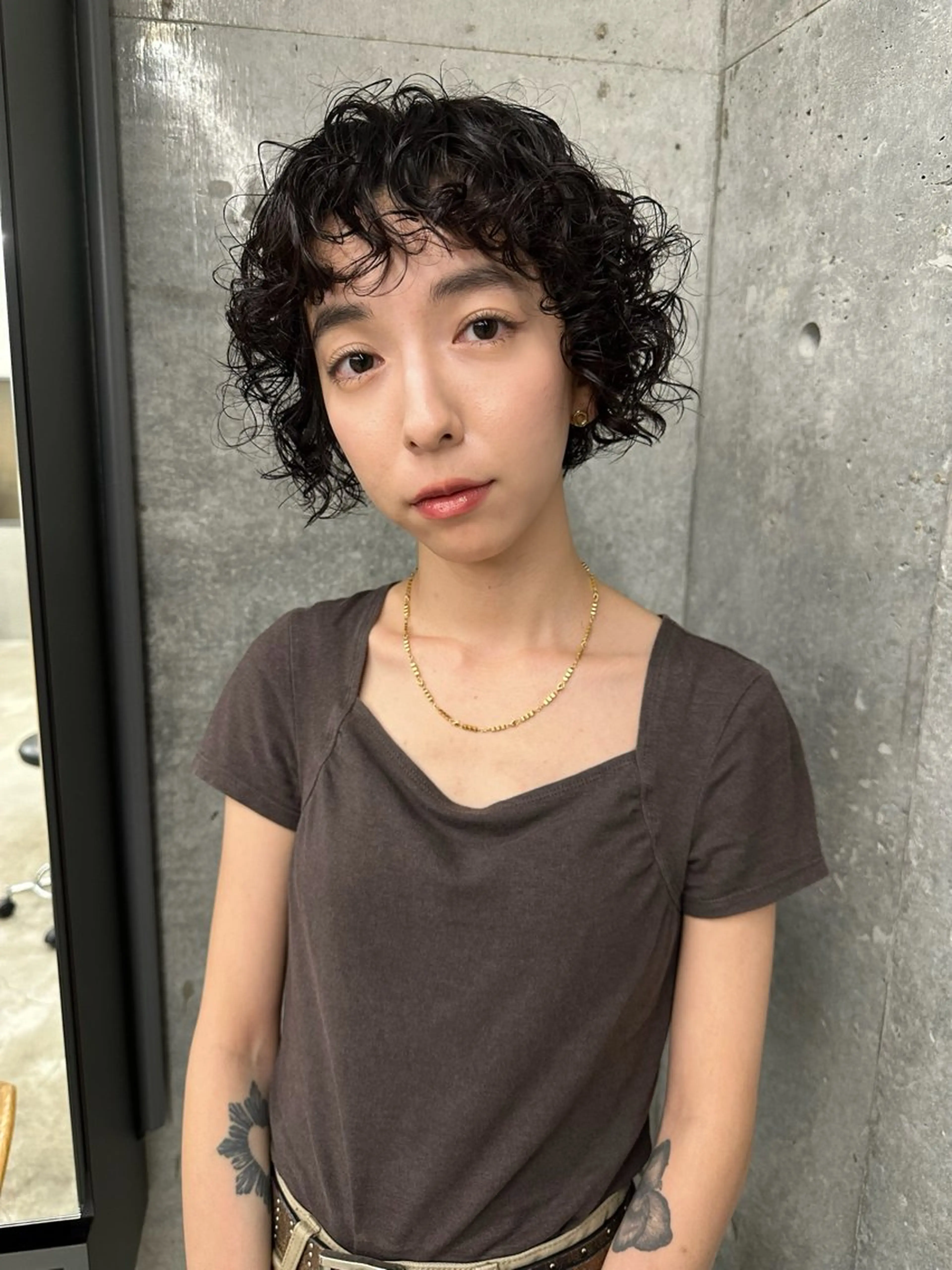 ミディアム パーマ カット パーマ お悩み解決パーマ hana🩰のヘアスタイル