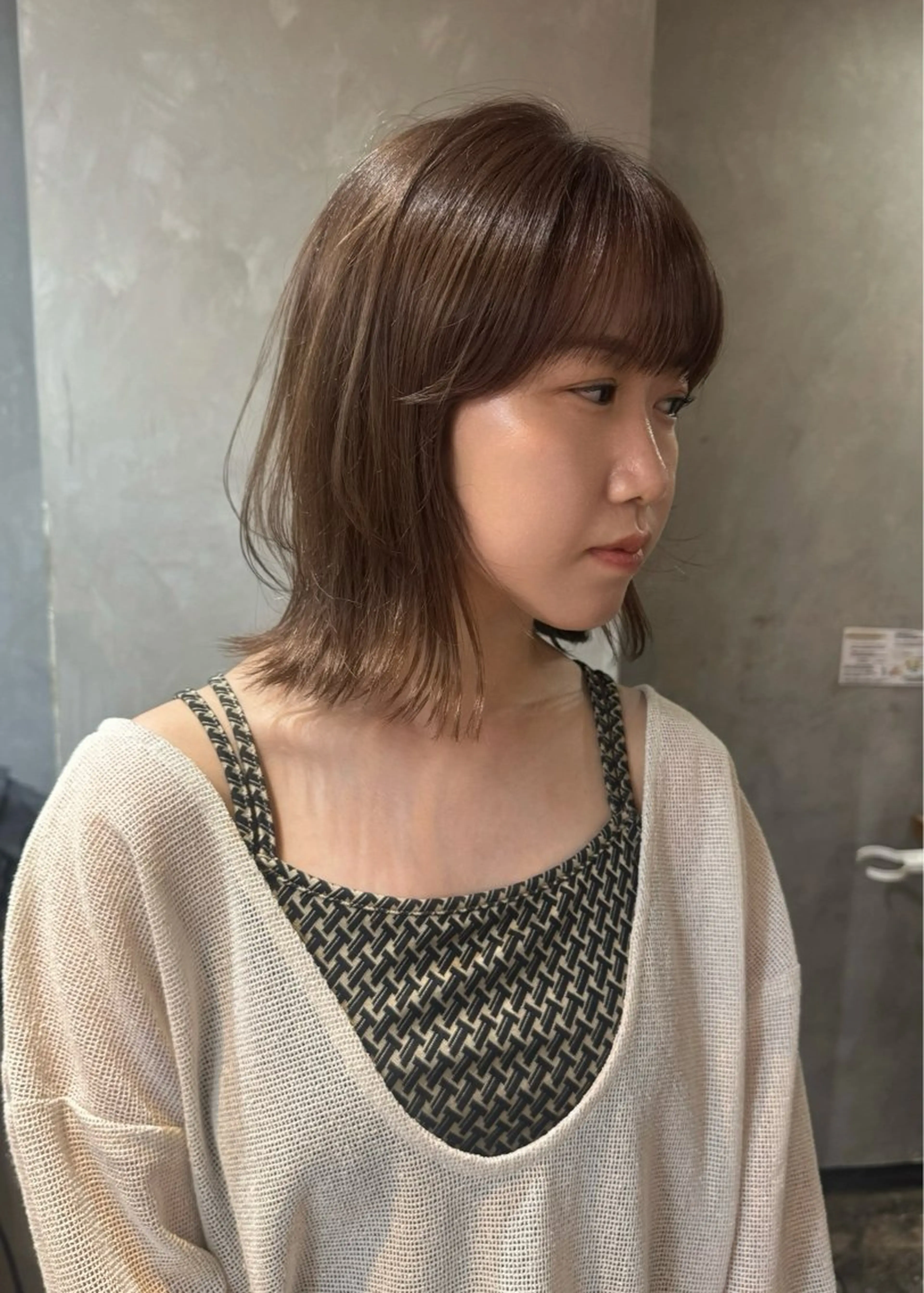 ミディアム ミディアムレイヤー レイヤーカット カット ヘアカラー トリートメント 清水 健吏/ 韓国ヘア/レイヤーのヘアスタイル