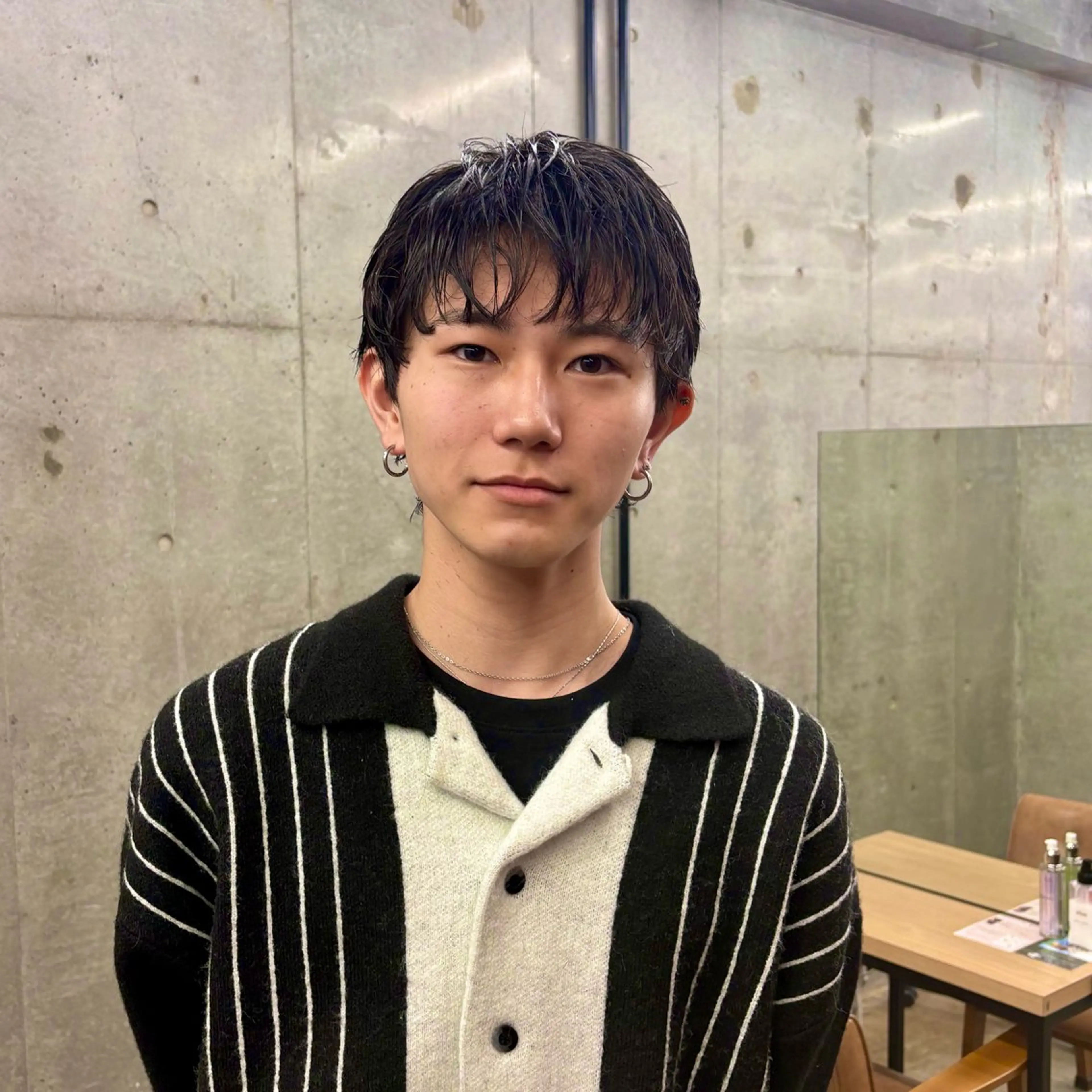 ショート パーマ メンズ カット パーマ men's 特化 ✨ソウタのヘアスタイル