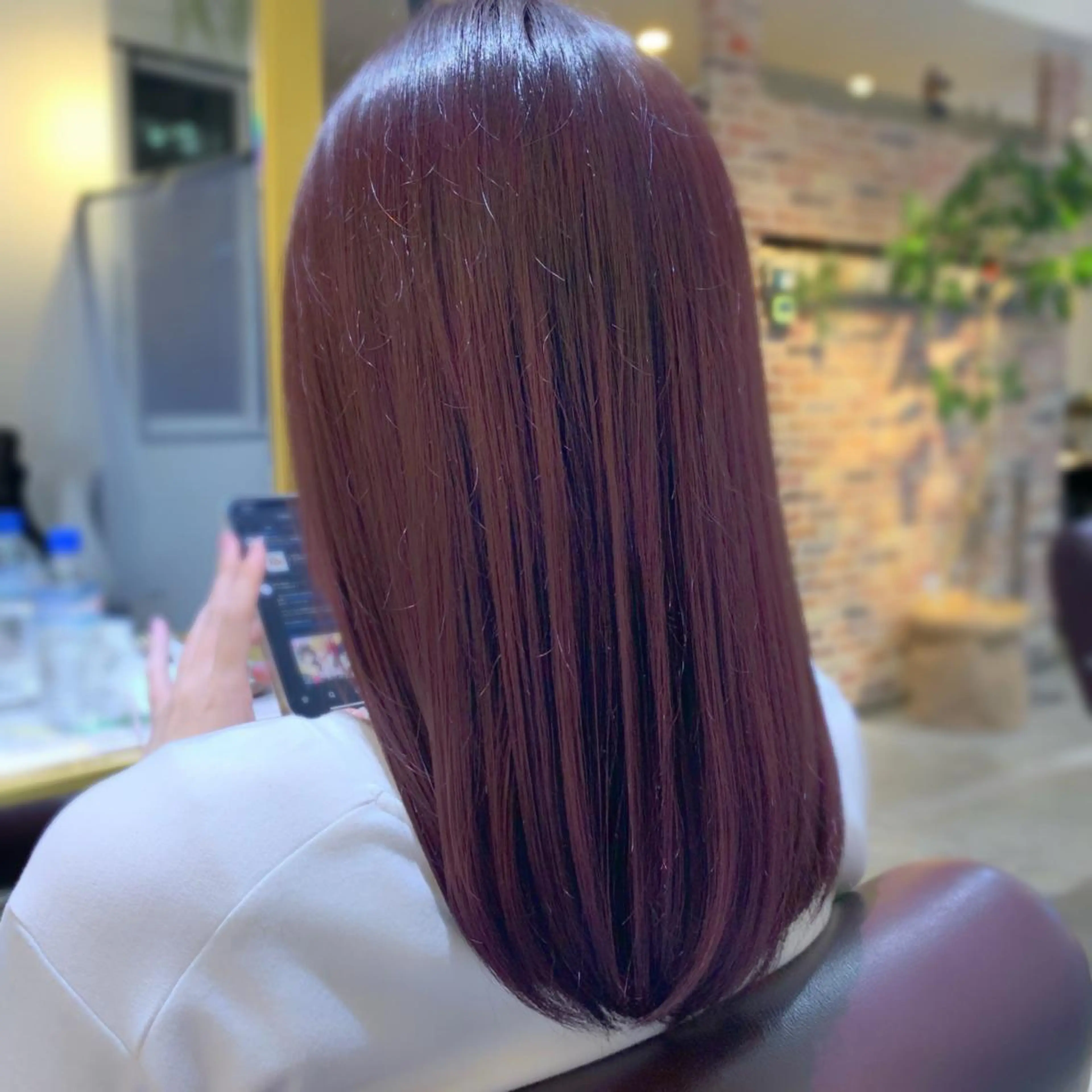 セミロング カラー ラベンダーカラー ヘアカラー 艶髪/レイヤー 💖心斎橋/Sakiのヘアスタイル