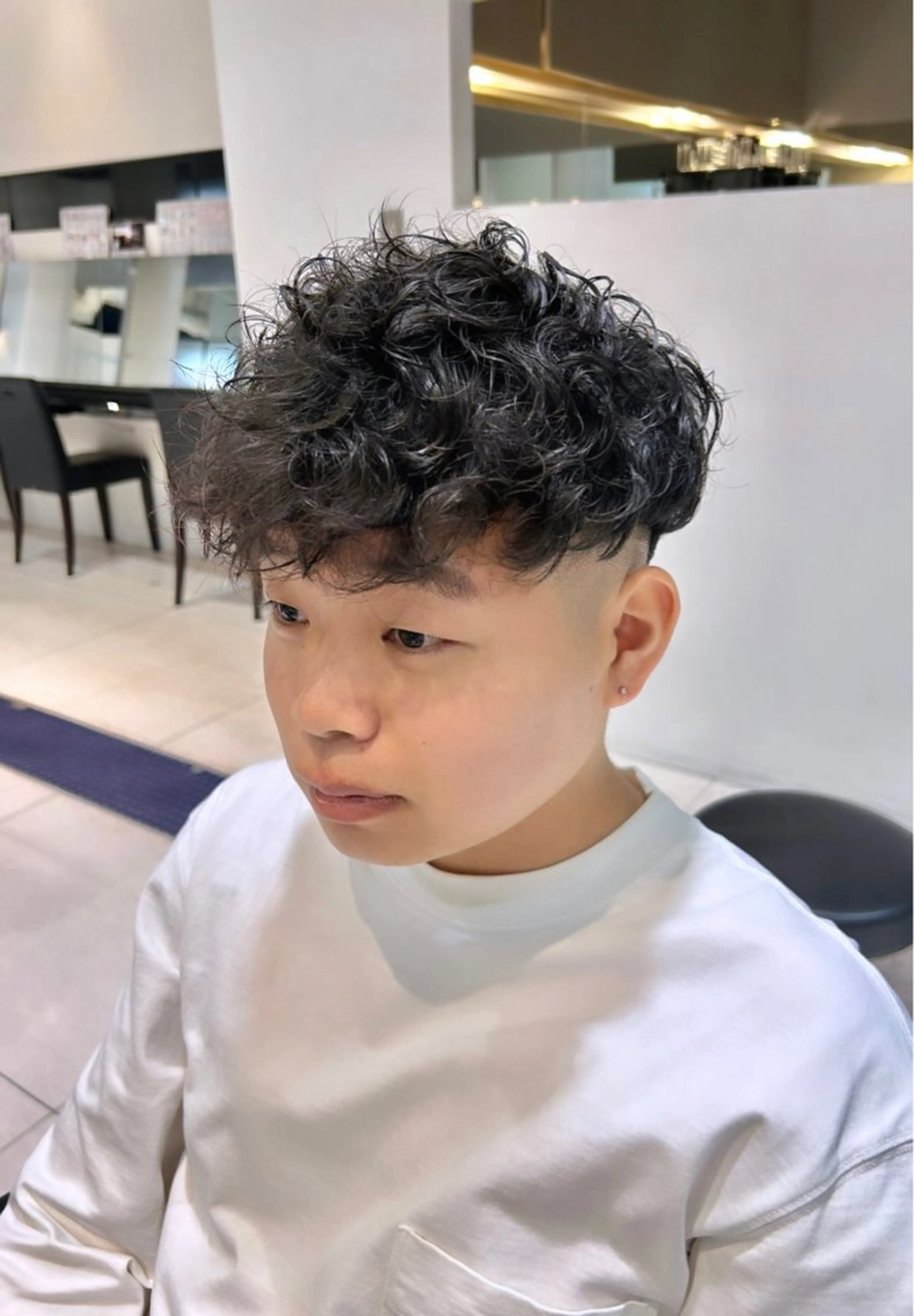 パーマ メンズ メンズパーマ スペインカール カット パーマ 👑松山ストレート/ メンズヘア/龍仁👑のヘアスタイル