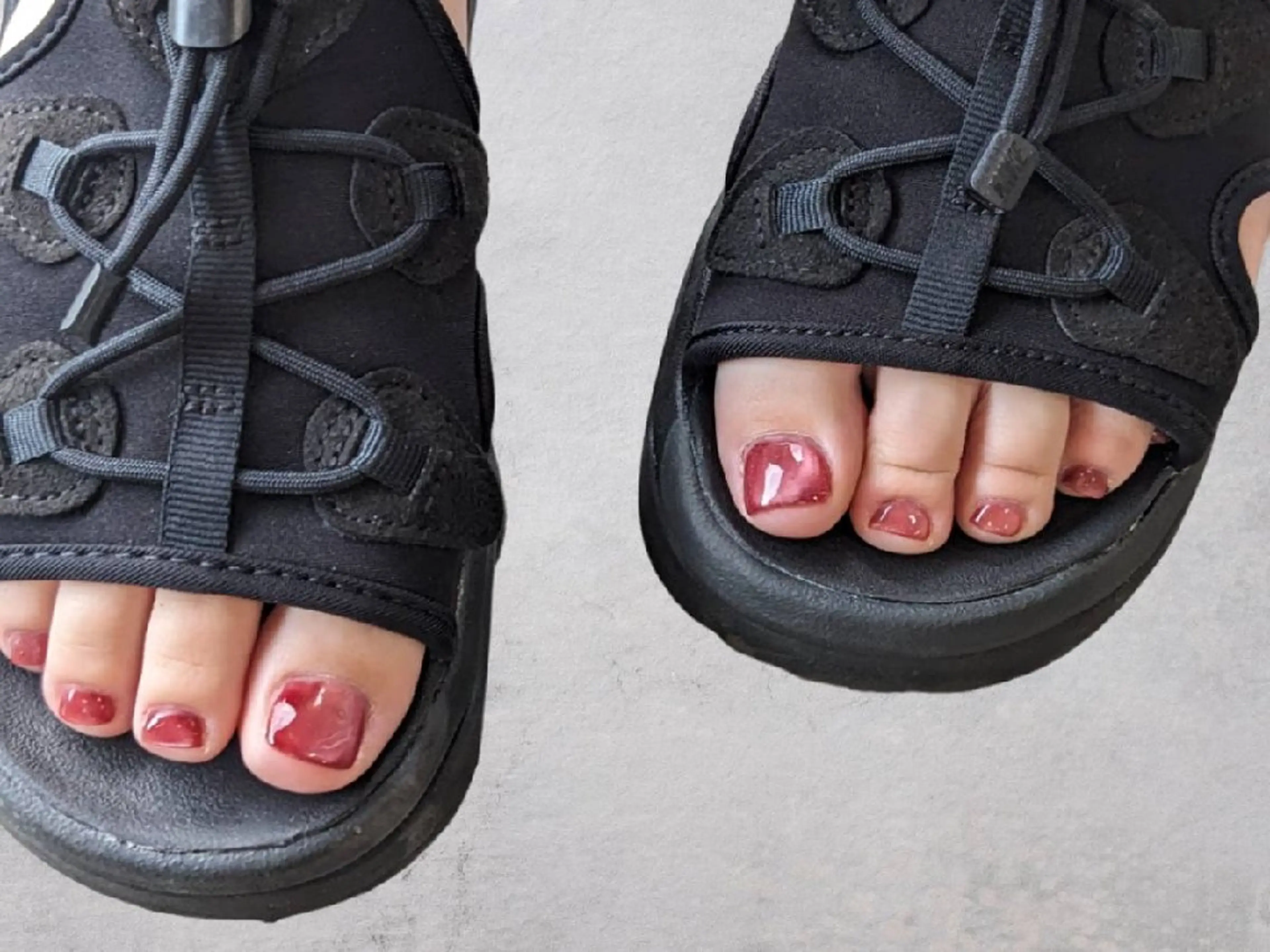 フットネイルワンカラーの写真